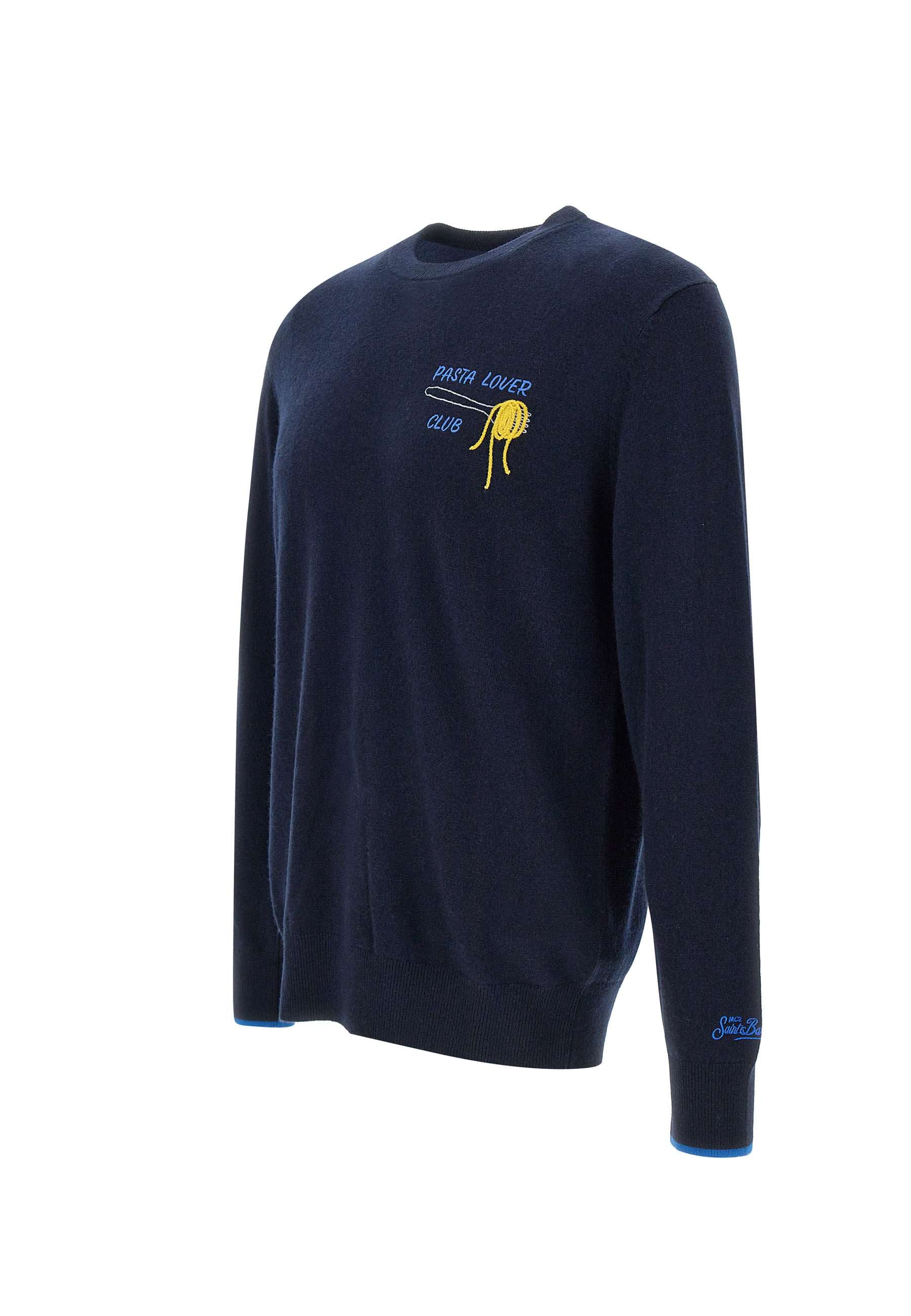 MC2 Saint Barth HER0005 Man Blue Sweaters - Zuklat