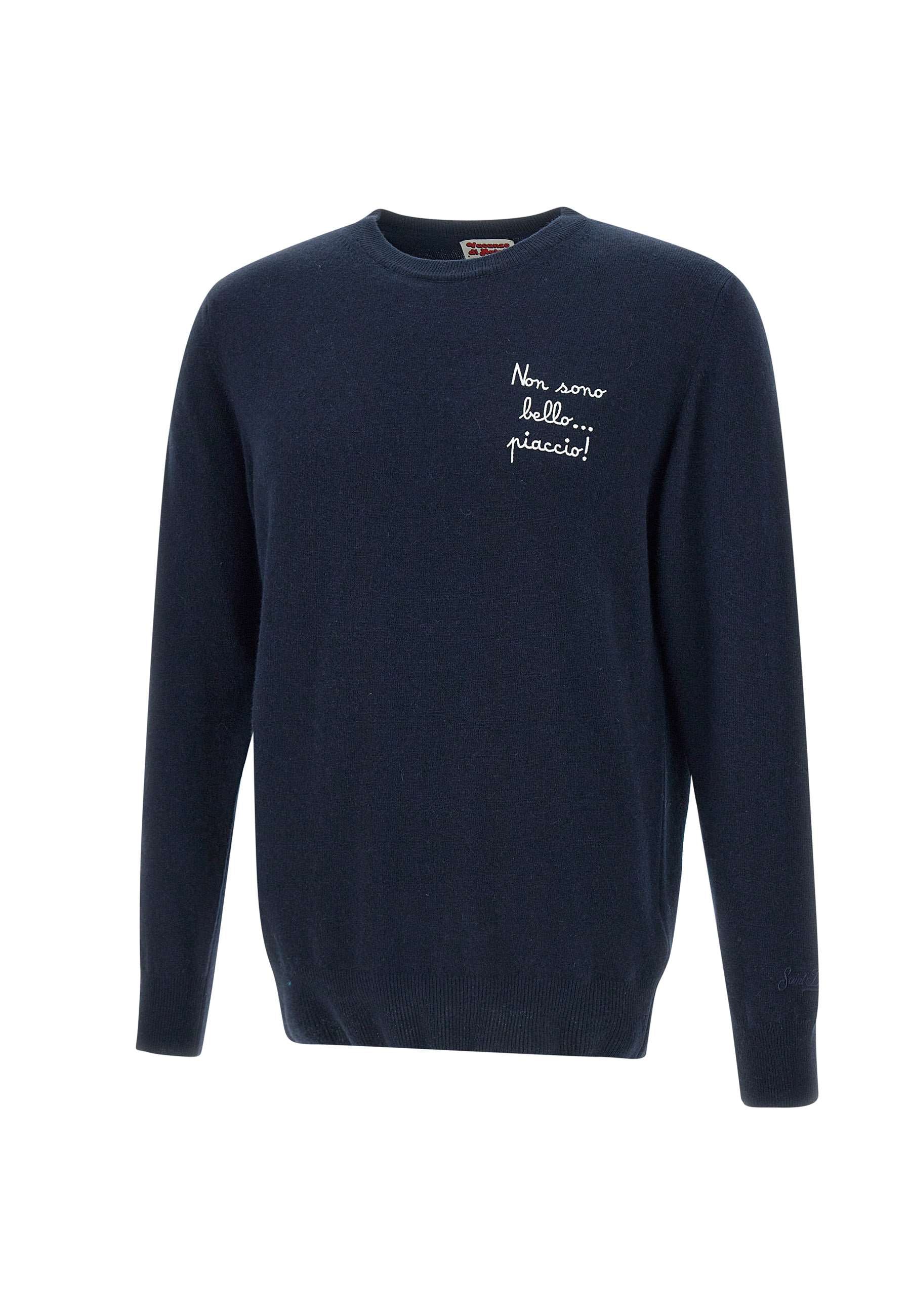 MC2 Saint Barth HER0005 Man Blue Sweaters - Zuklat