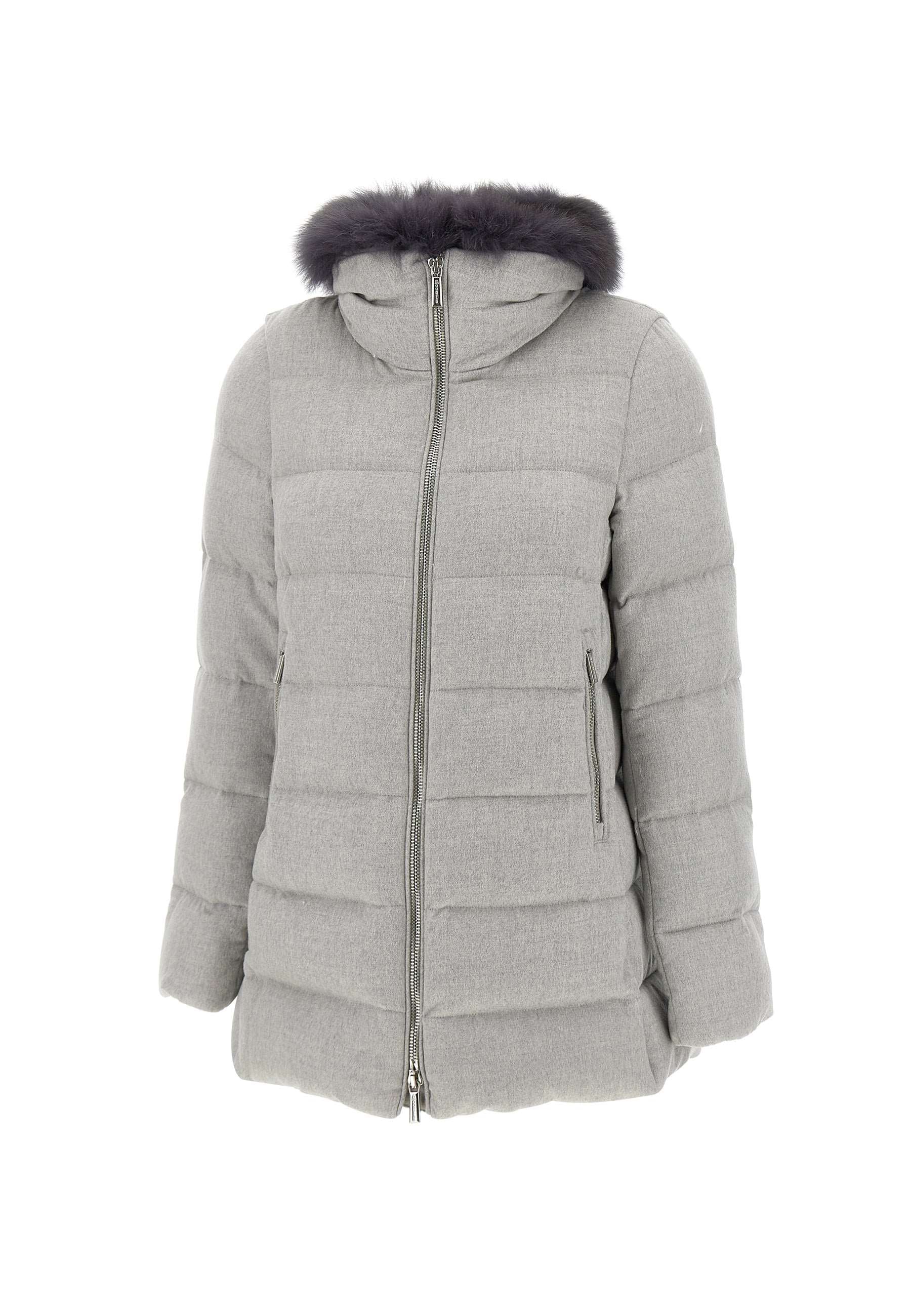 Moorer DORADO Woman Grey Coats - Zuklat