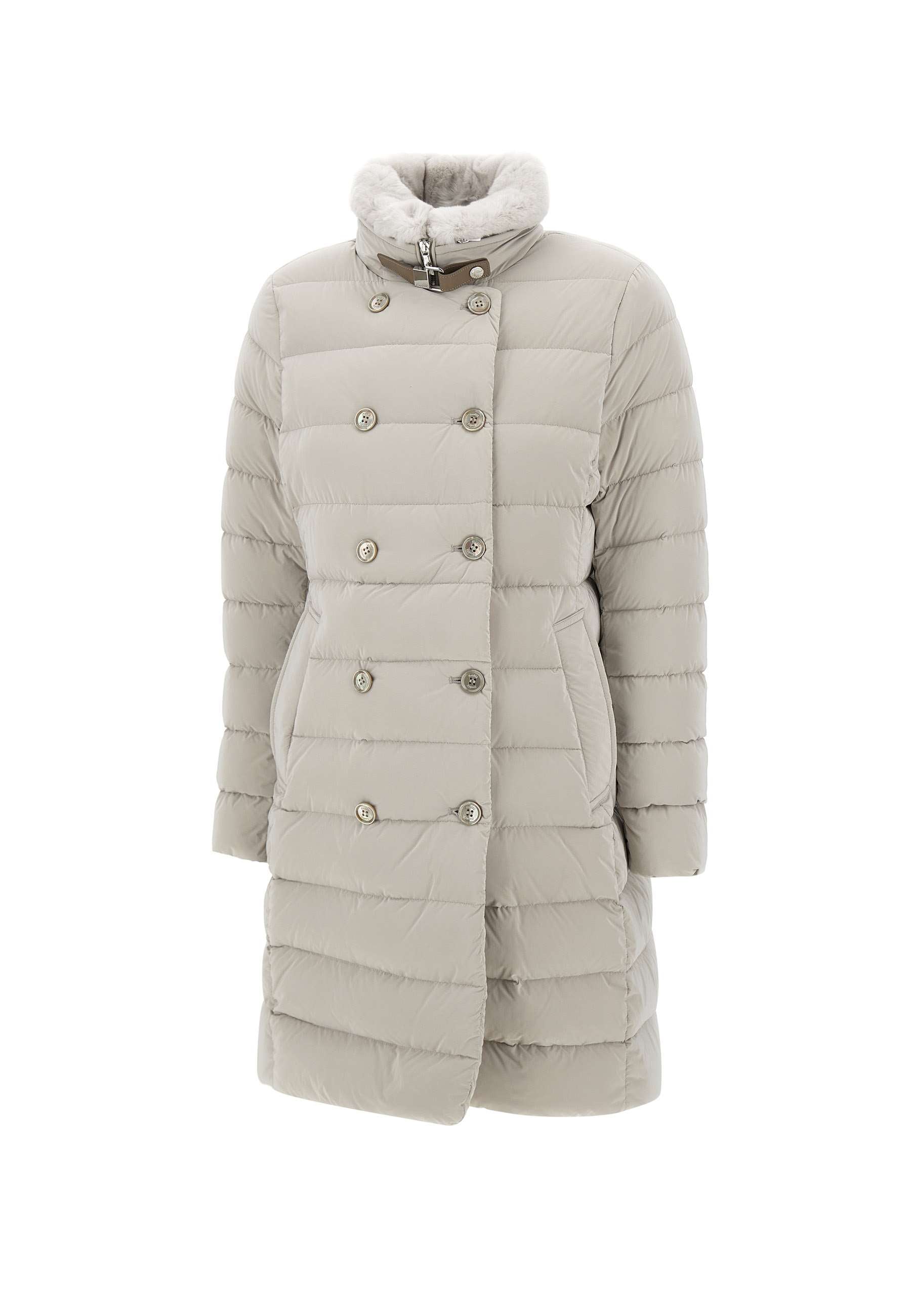 Moorer LONGAN Woman Grey Coats - Zuklat