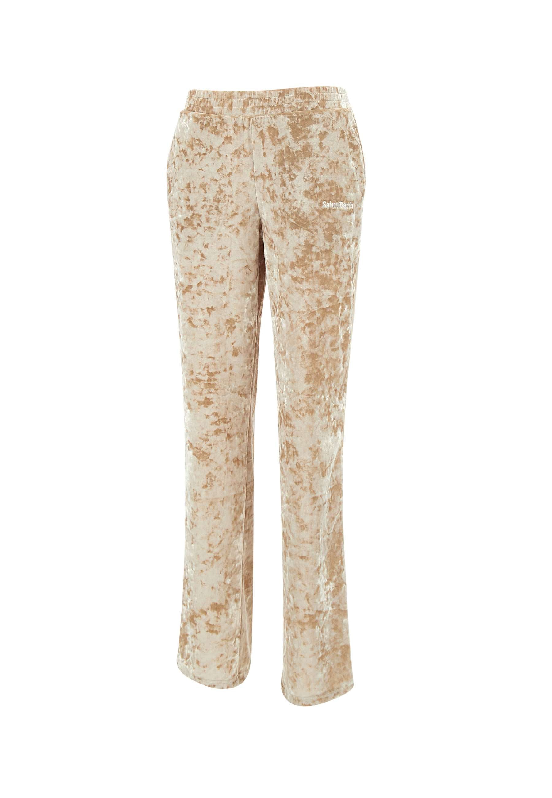 MC2 Saint Barth YVO0001 Woman Beige Trousers - Zuklat