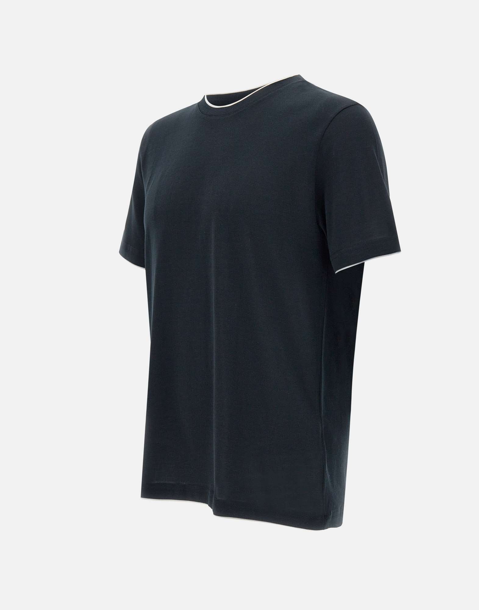 Eleventy J75TSHJ01 Man Black T-shirts and Polos - Zuklat