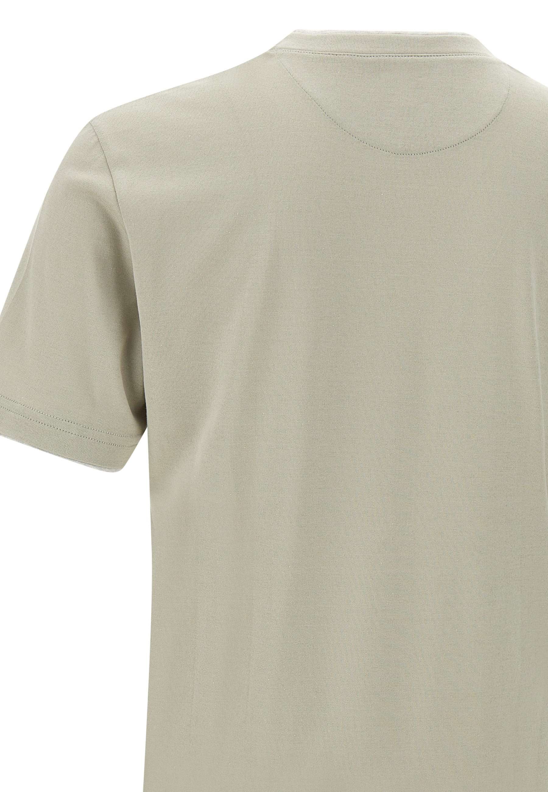 Eleventy J75TSHJ01 Man BEIGE/green T-shirts and Polos - Zuklat