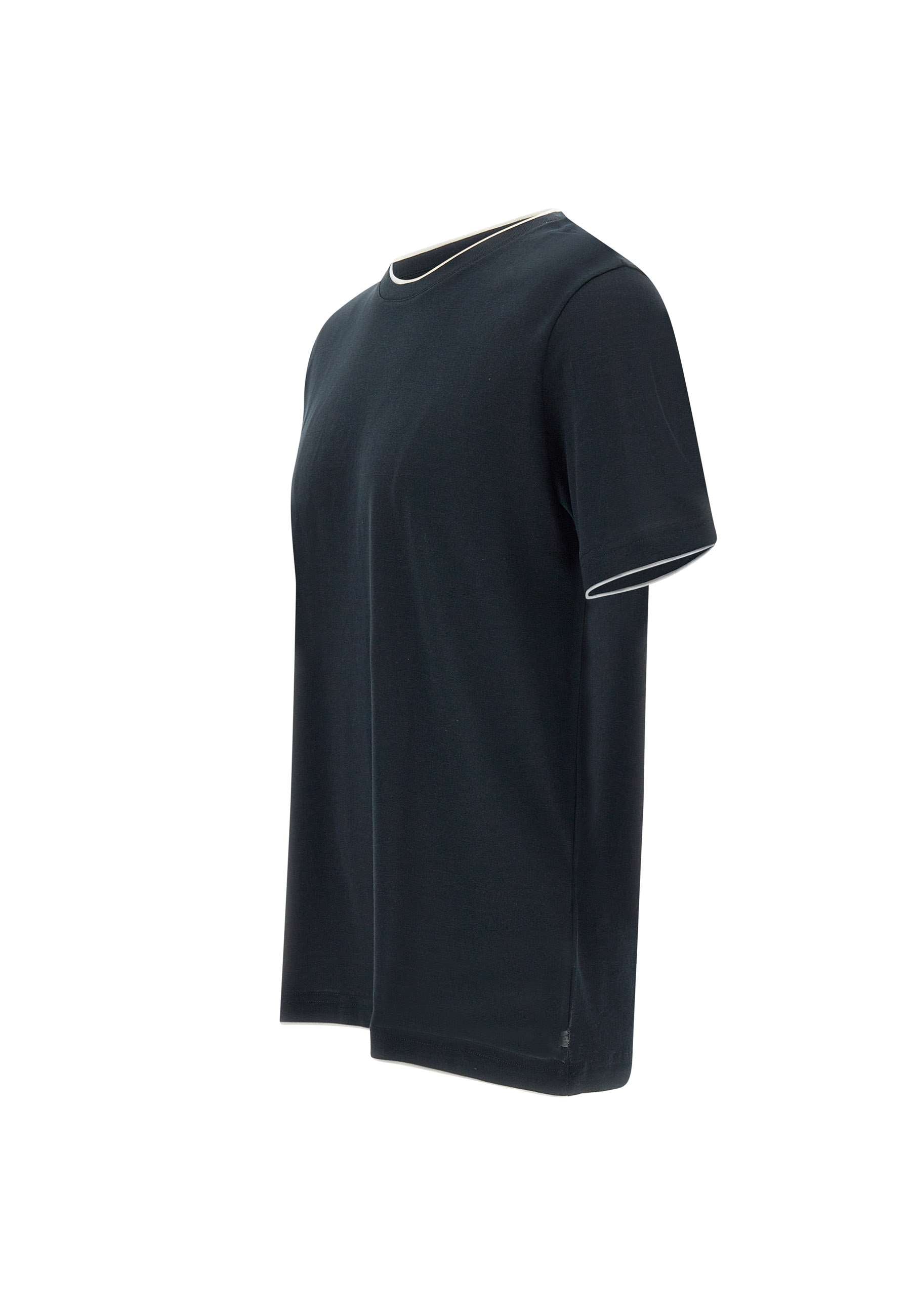 Eleventy J75TSHJ01 Man Black T-shirts and Polos - Zuklat