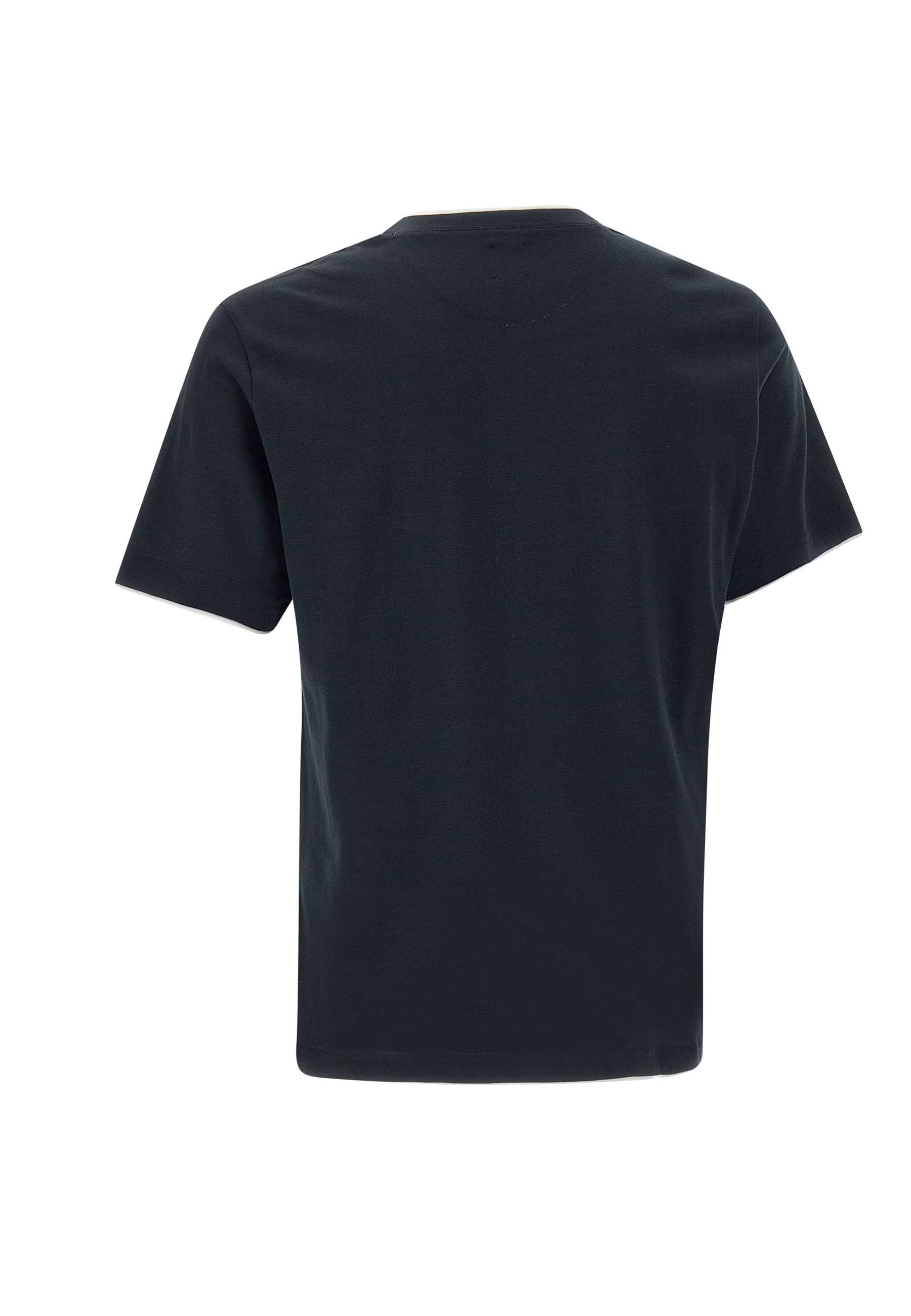 Eleventy J75TSHJ01 Man Black T-shirts and Polos - Zuklat