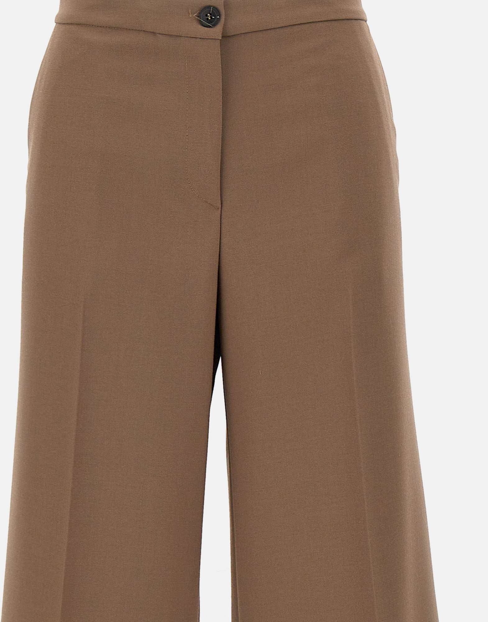 Kaos QI5CO009 Woman Brown Trousers - Zuklat