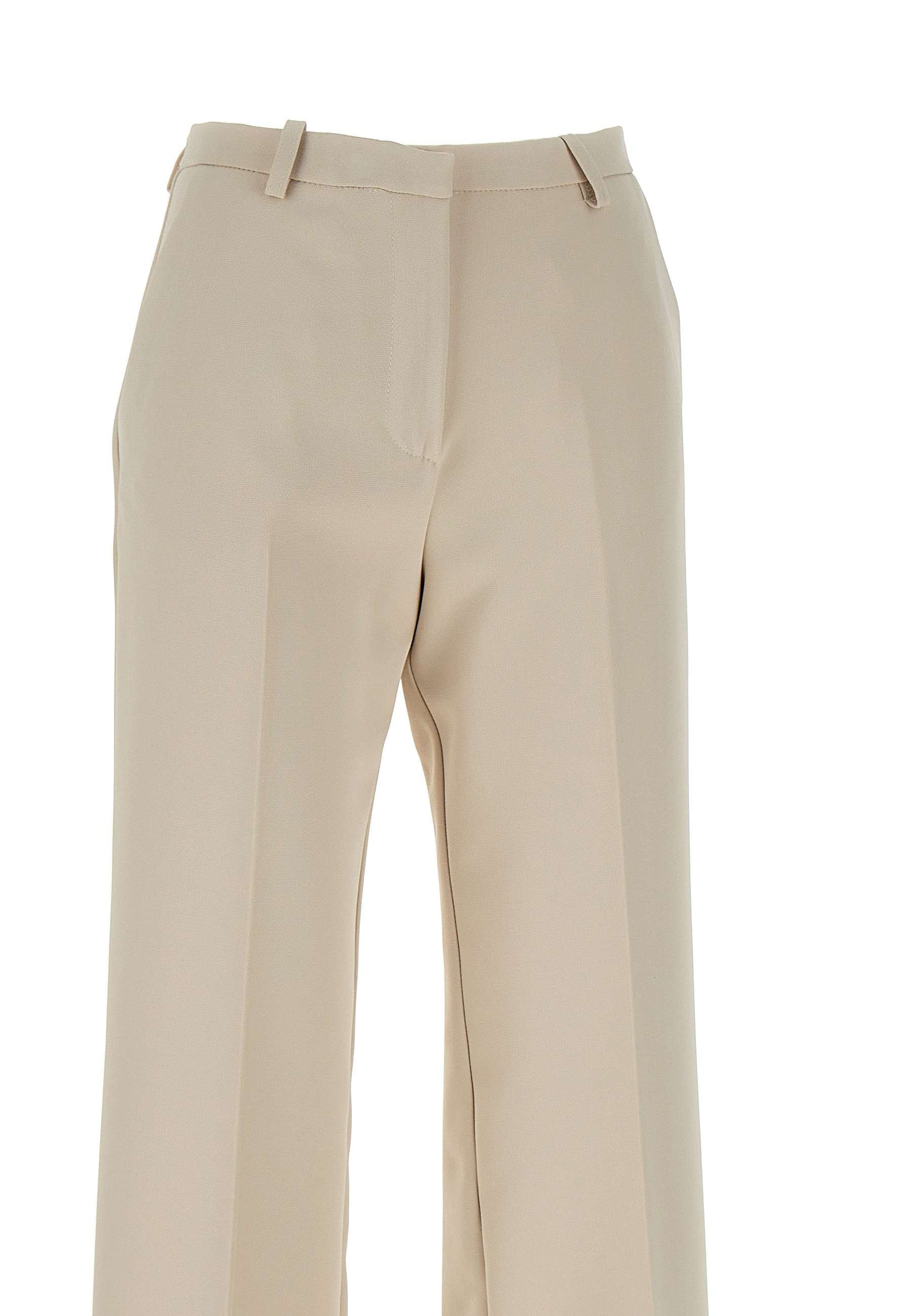 Kaos QI1CO034 Woman White Trousers - Zuklat