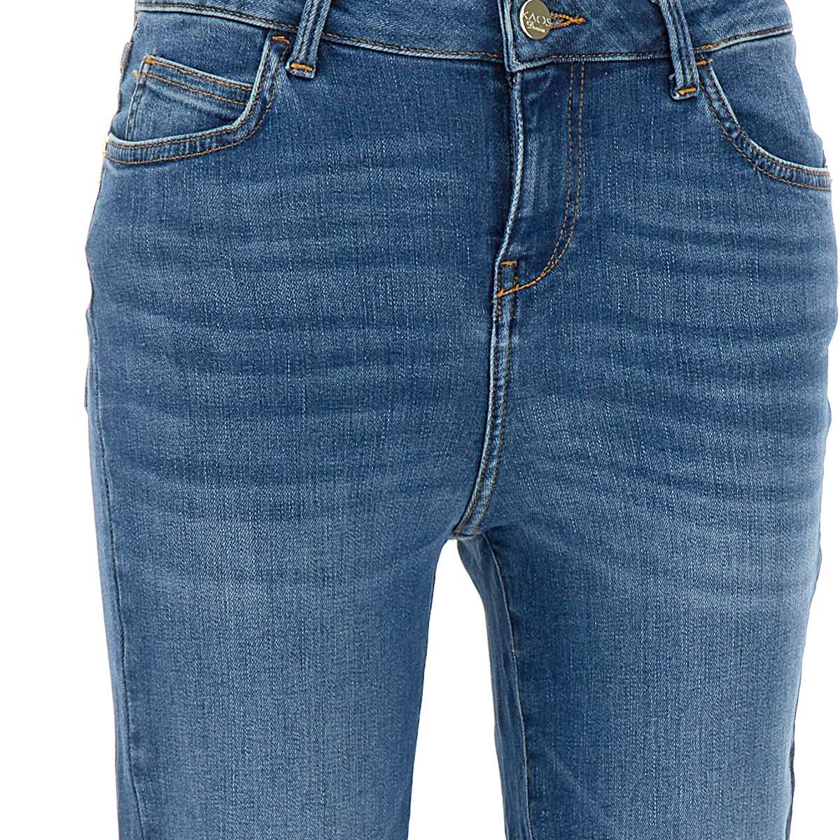 Kaos QI6MG022 Woman Blue Jeans - Zuklat