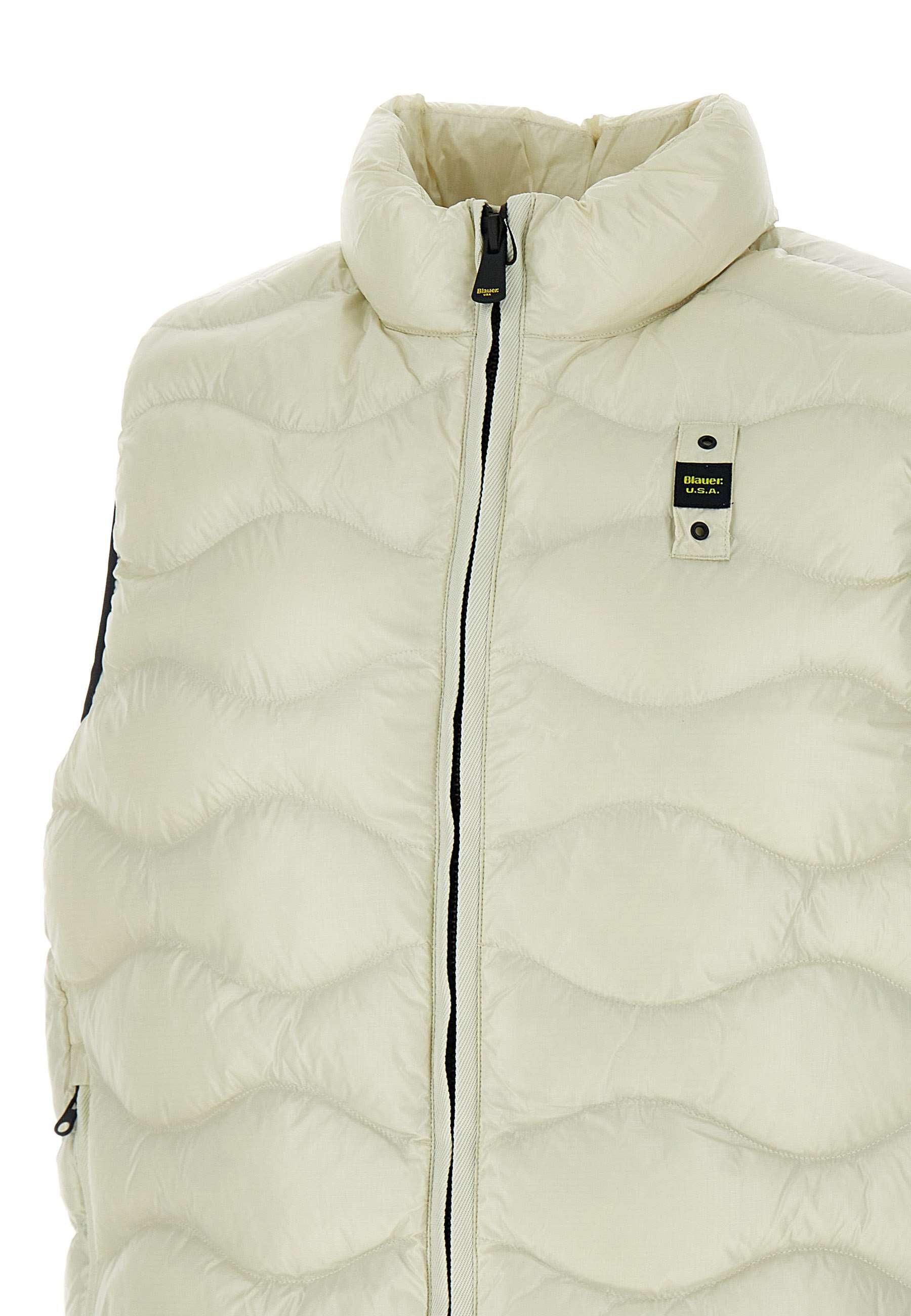 Blauer 24WBLUX02098 Man White Jackets - Zuklat