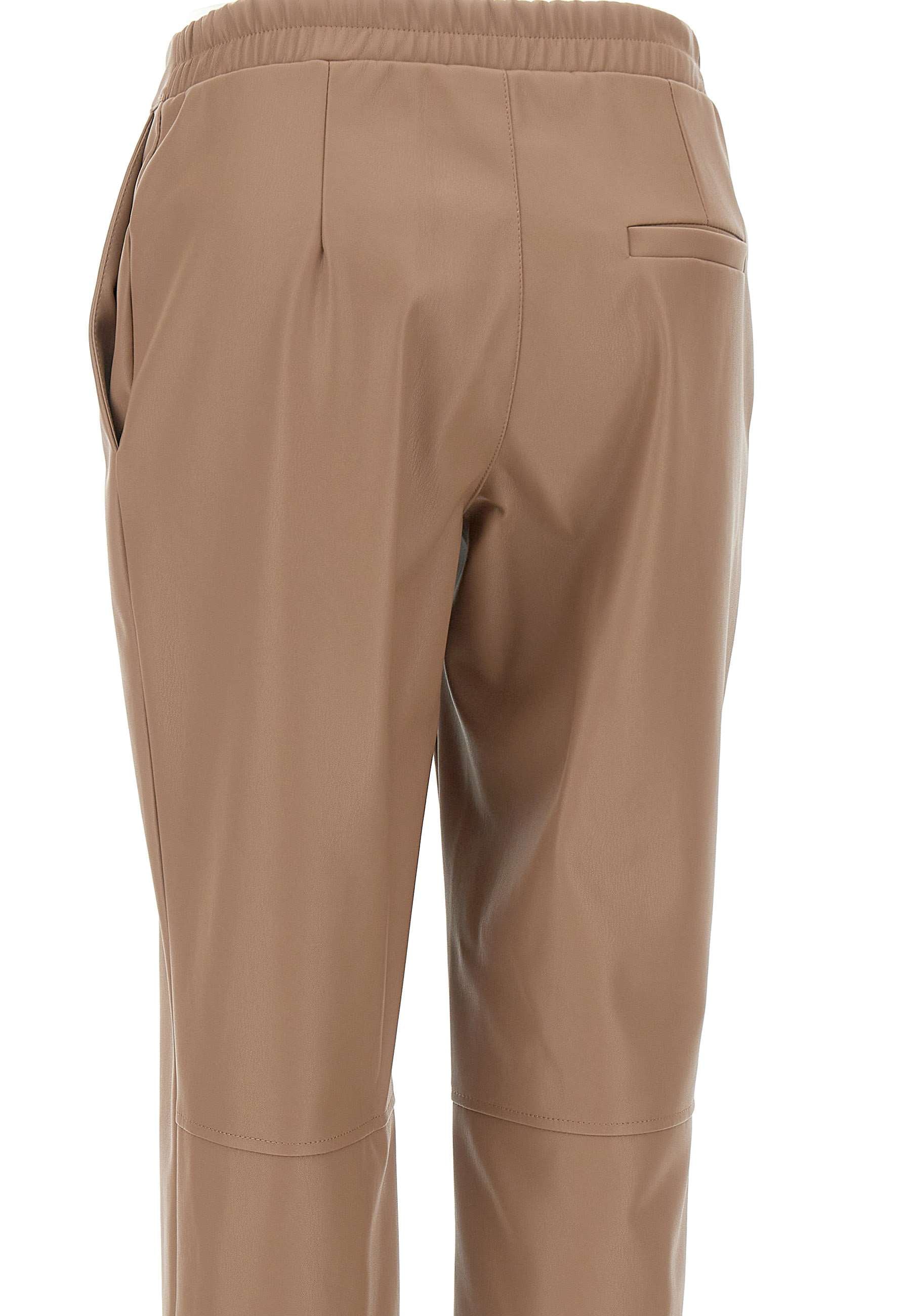 Kaos PI5LE003 Woman Brown Trousers - Zuklat