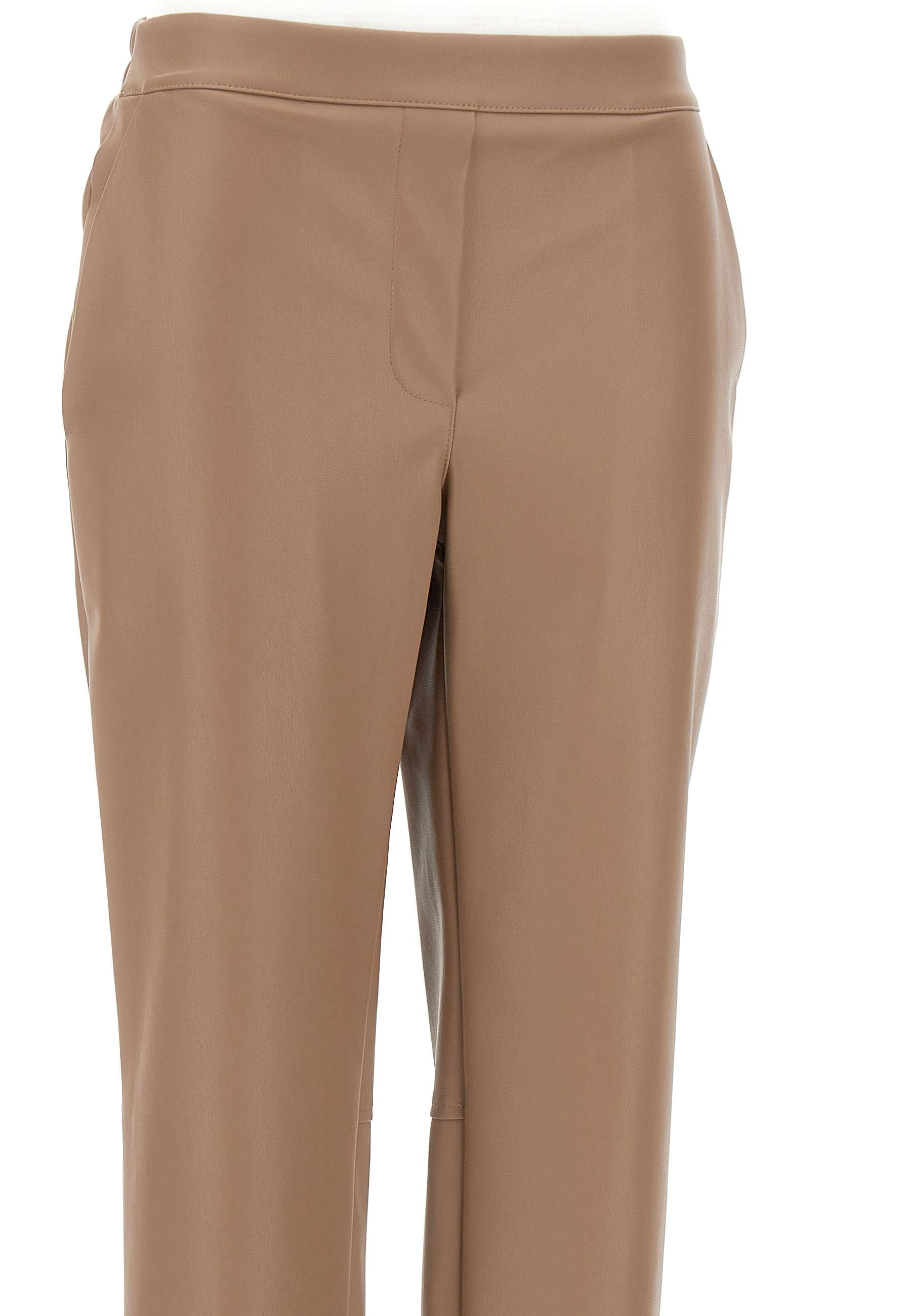 Kaos PI5LE003 Woman Brown Trousers - Zuklat