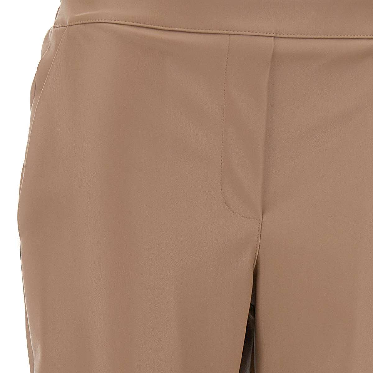 Kaos PI5LE003 Woman Brown Trousers - Zuklat