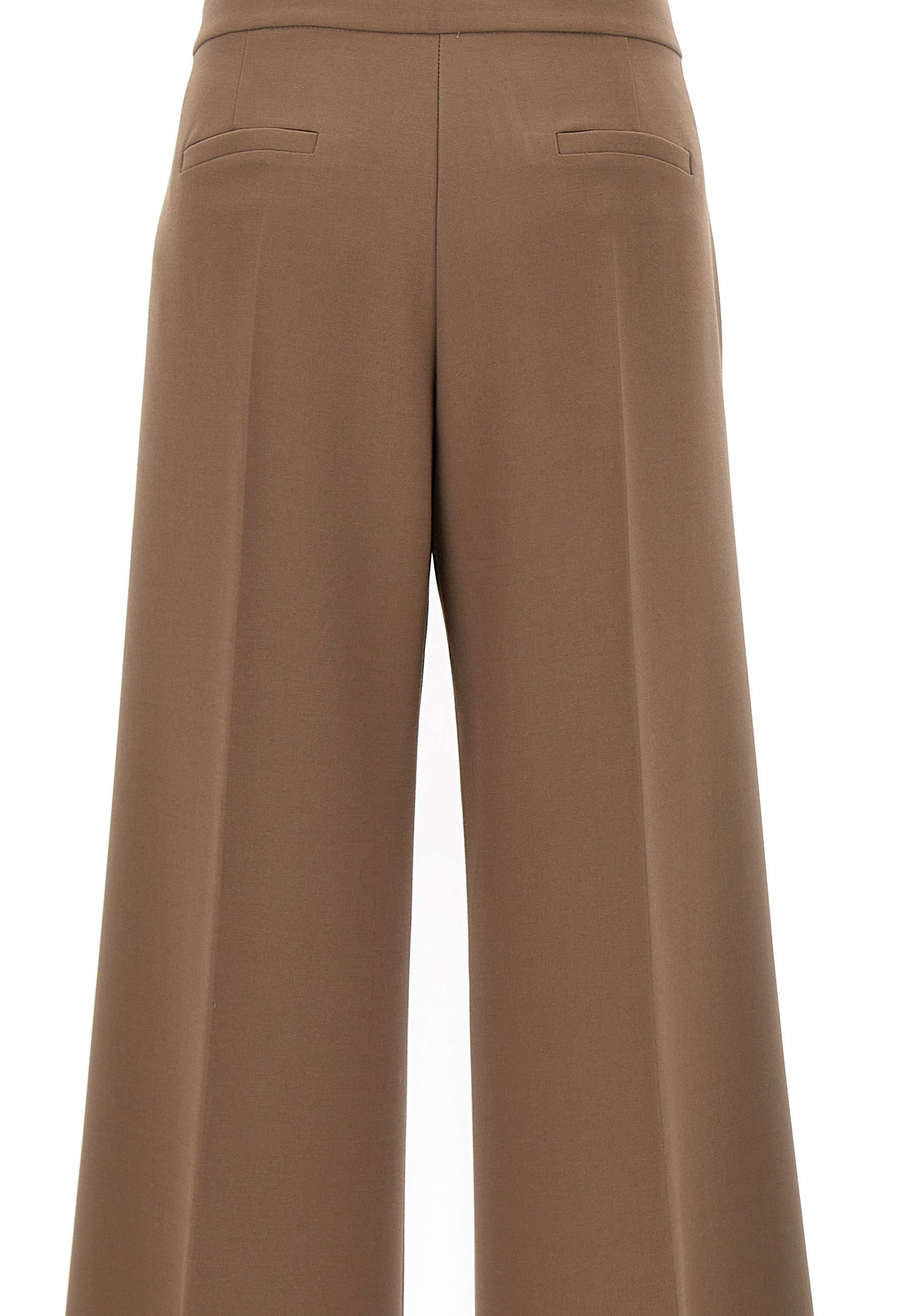 Kaos QI5CO009 Woman Brown Trousers - Zuklat