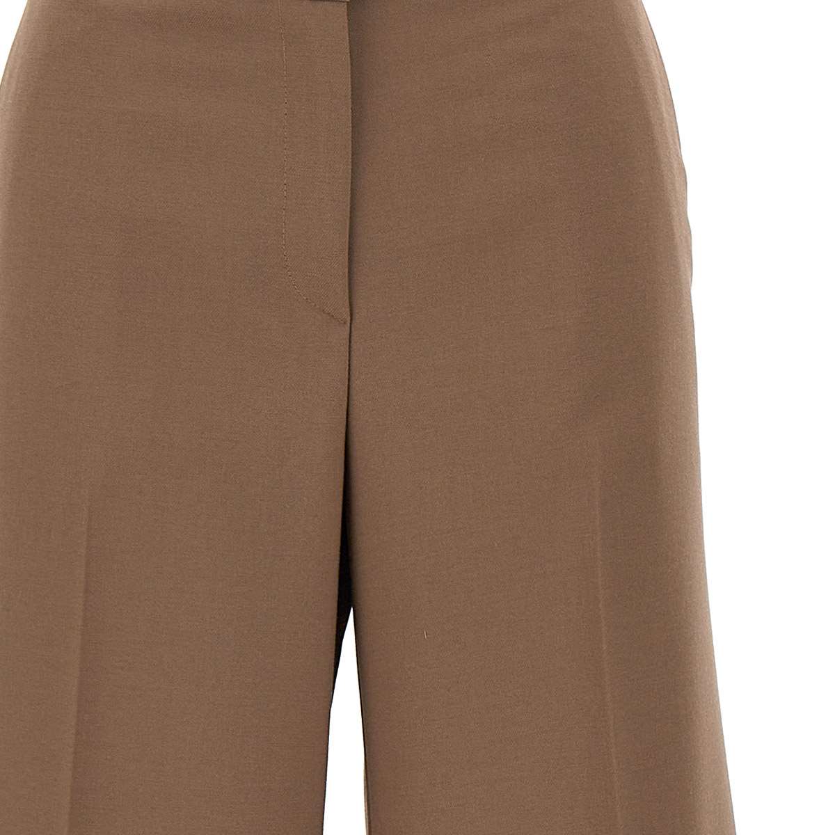 Kaos QI5CO009 Woman Brown Trousers - Zuklat