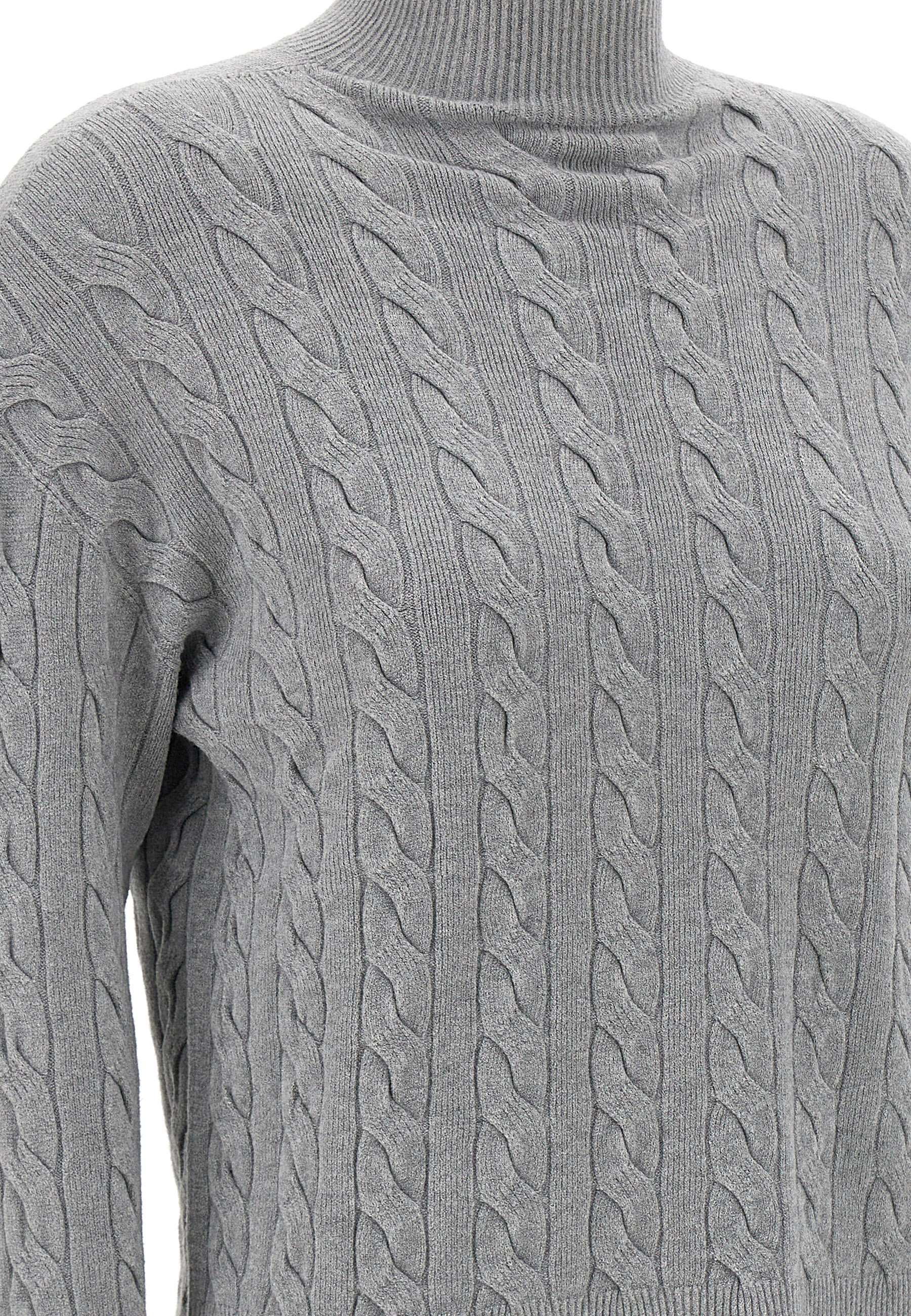 Kaos PIBPT062 Woman Grey Sweaters - Zuklat