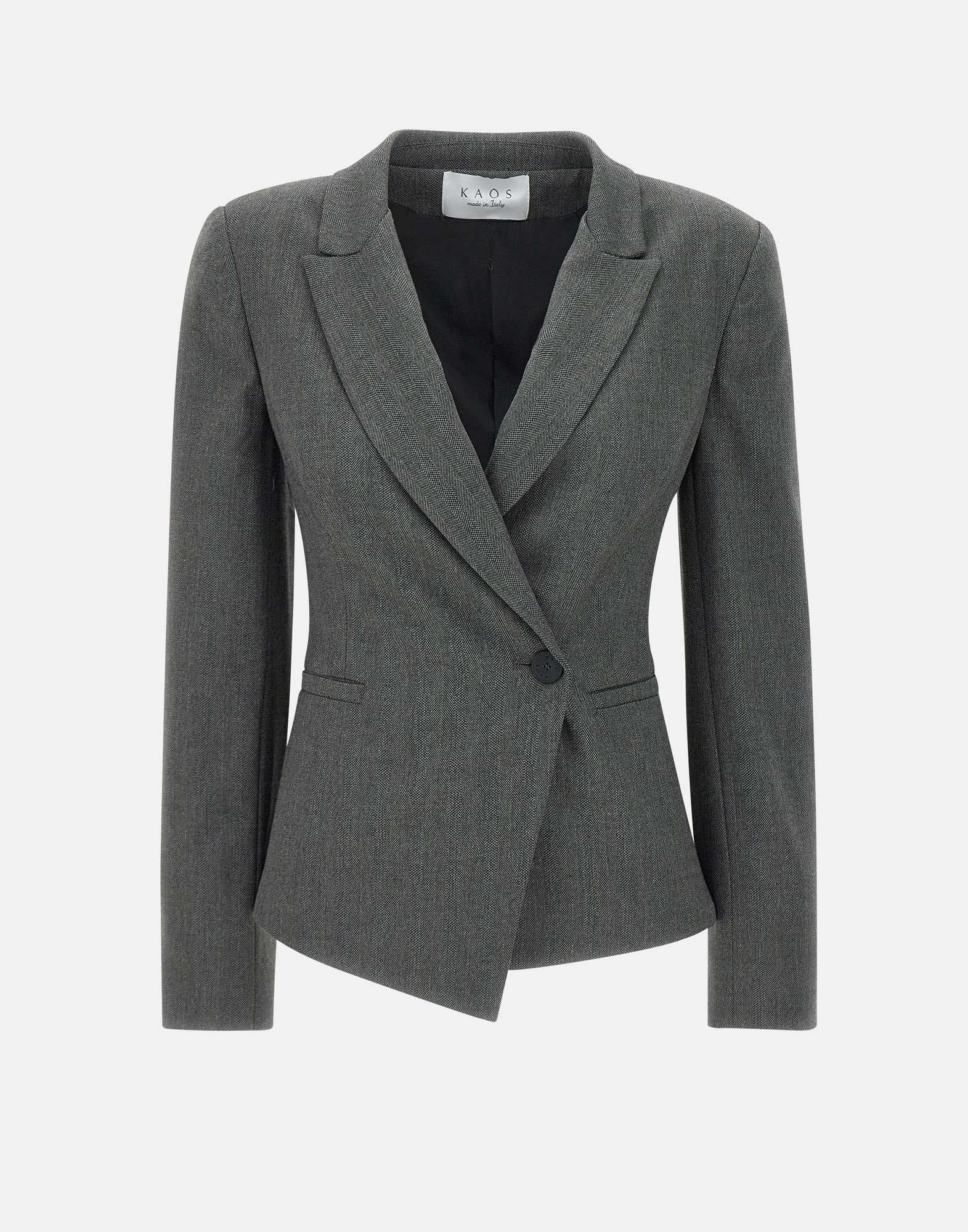 Kaos QI1CO080 Woman Grey Jackets - Zuklat