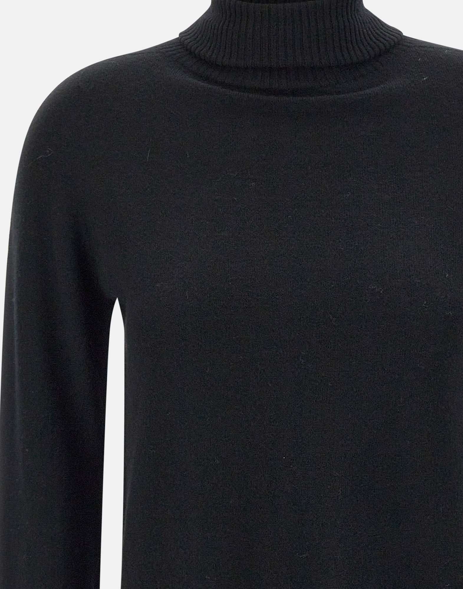 Kaos QIEPT003 Woman Black Sweaters - Zuklat