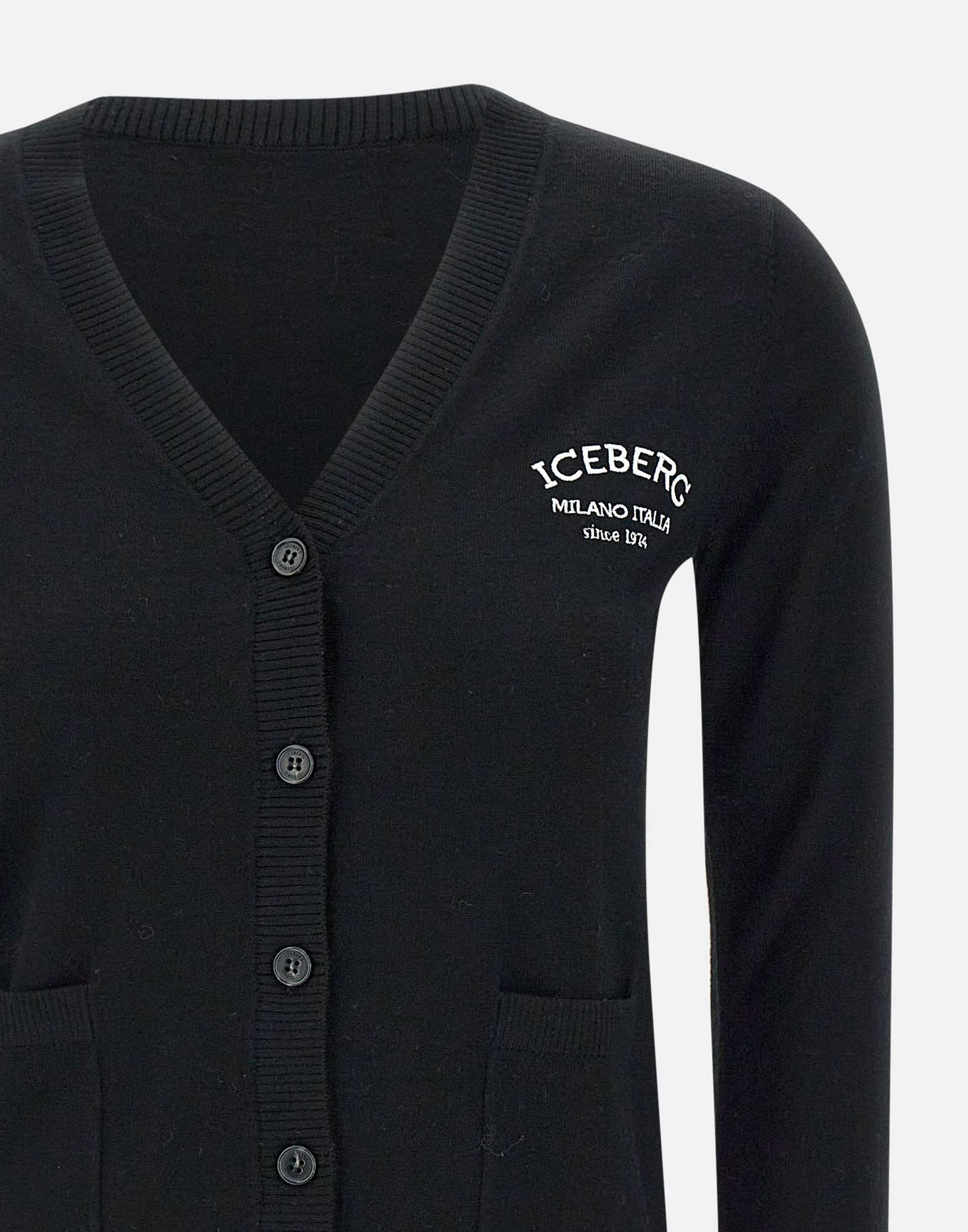 Iceberg A009 Man Black Sweaters - Zuklat