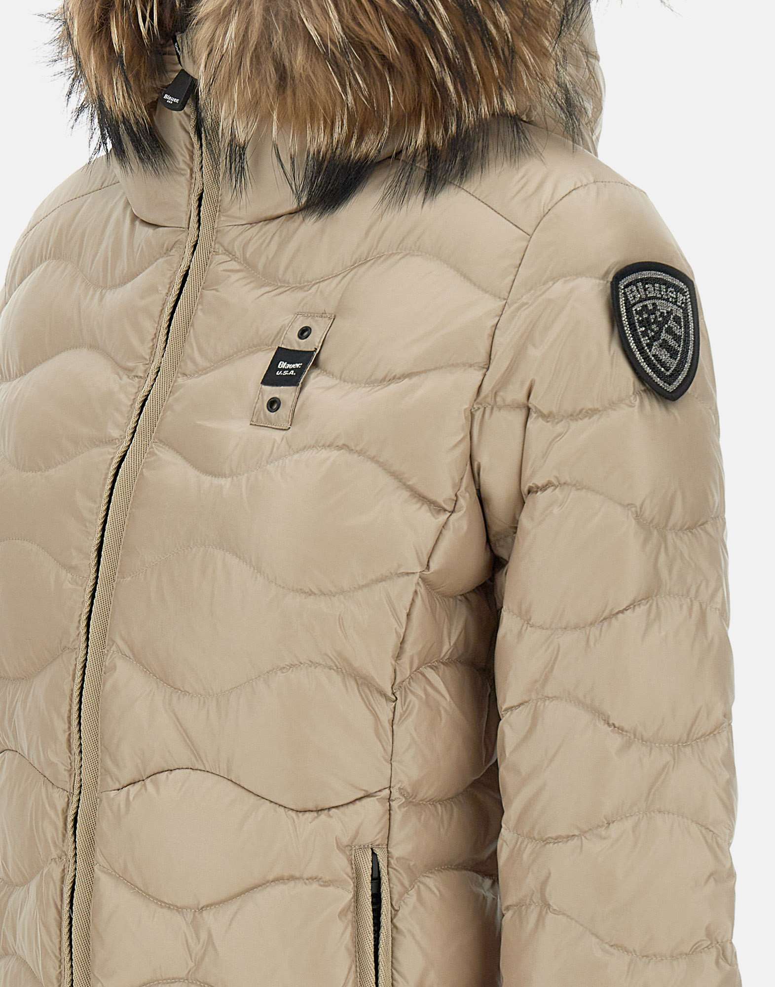 Blauer 24WBLDC03048 Woman Beige Coats - Zuklat