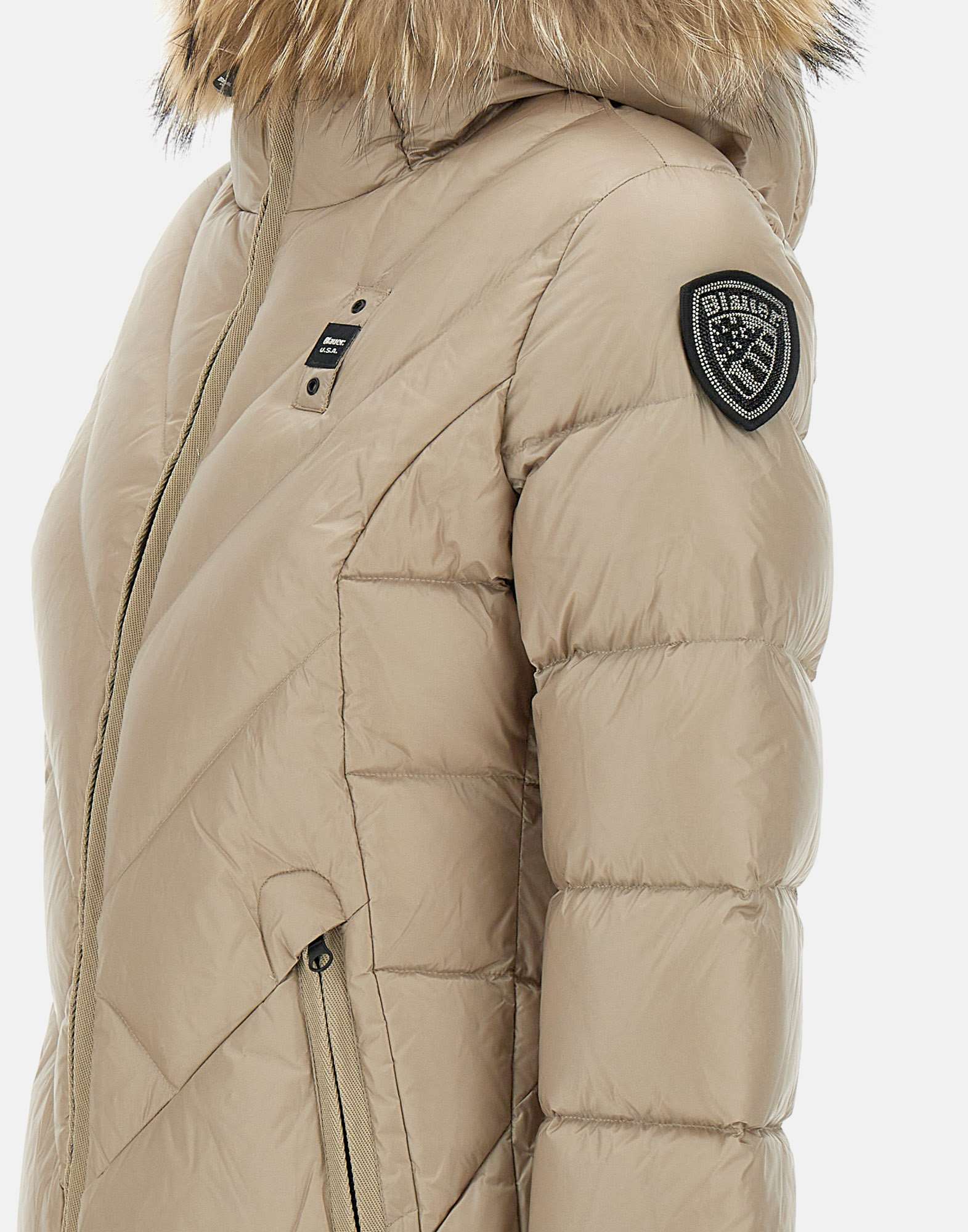 Blauer 24WBLDK03052 Woman Beige Coats - Zuklat