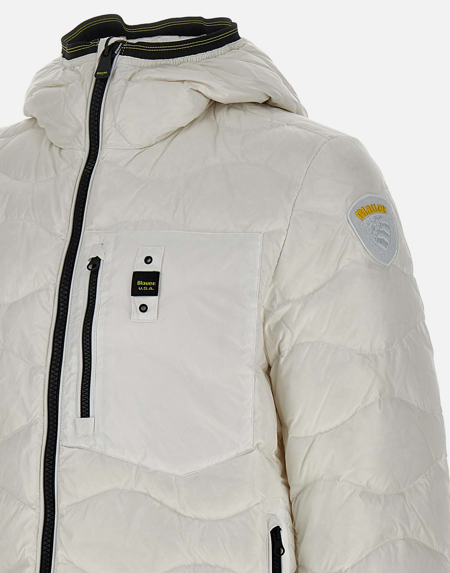 Blauer 24WBLUC03030 Man White Coats - Zuklat