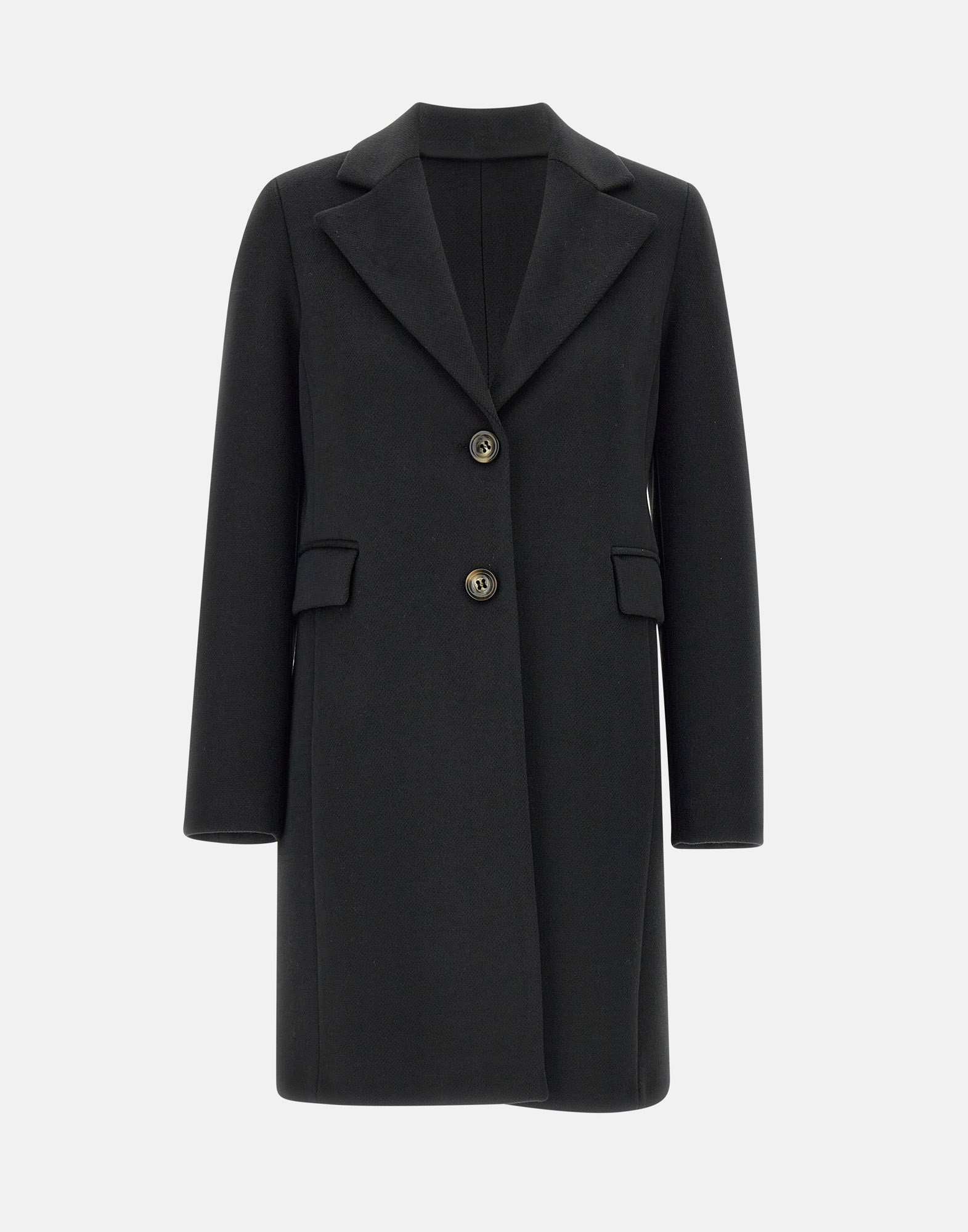 Kaos QIJMR001 Woman Black Coats - Zuklat