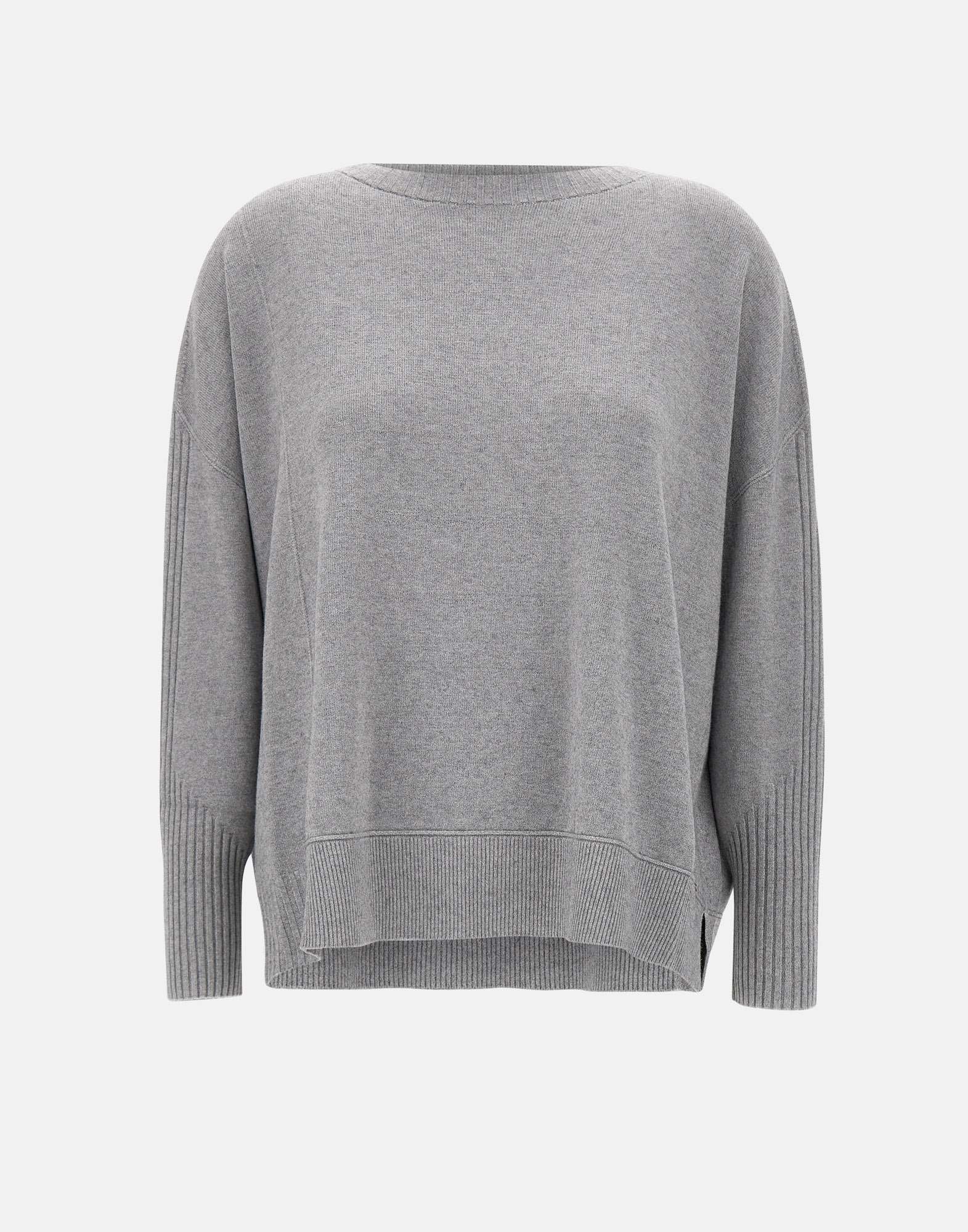 Kaos QIBPT027 Woman Grey Sweaters - Zuklat