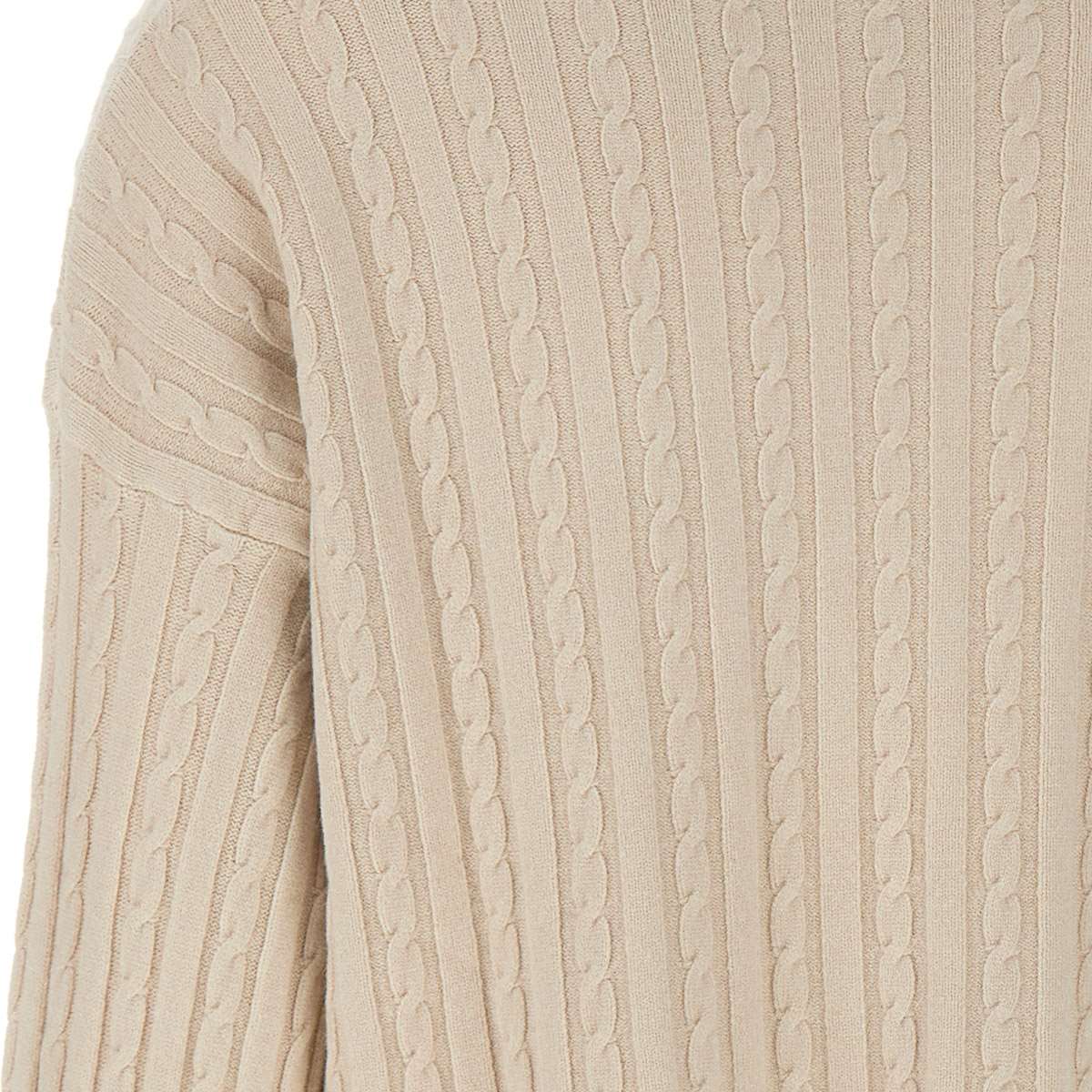 Kaos PIBPT054 Woman Beige Sweaters - Zuklat