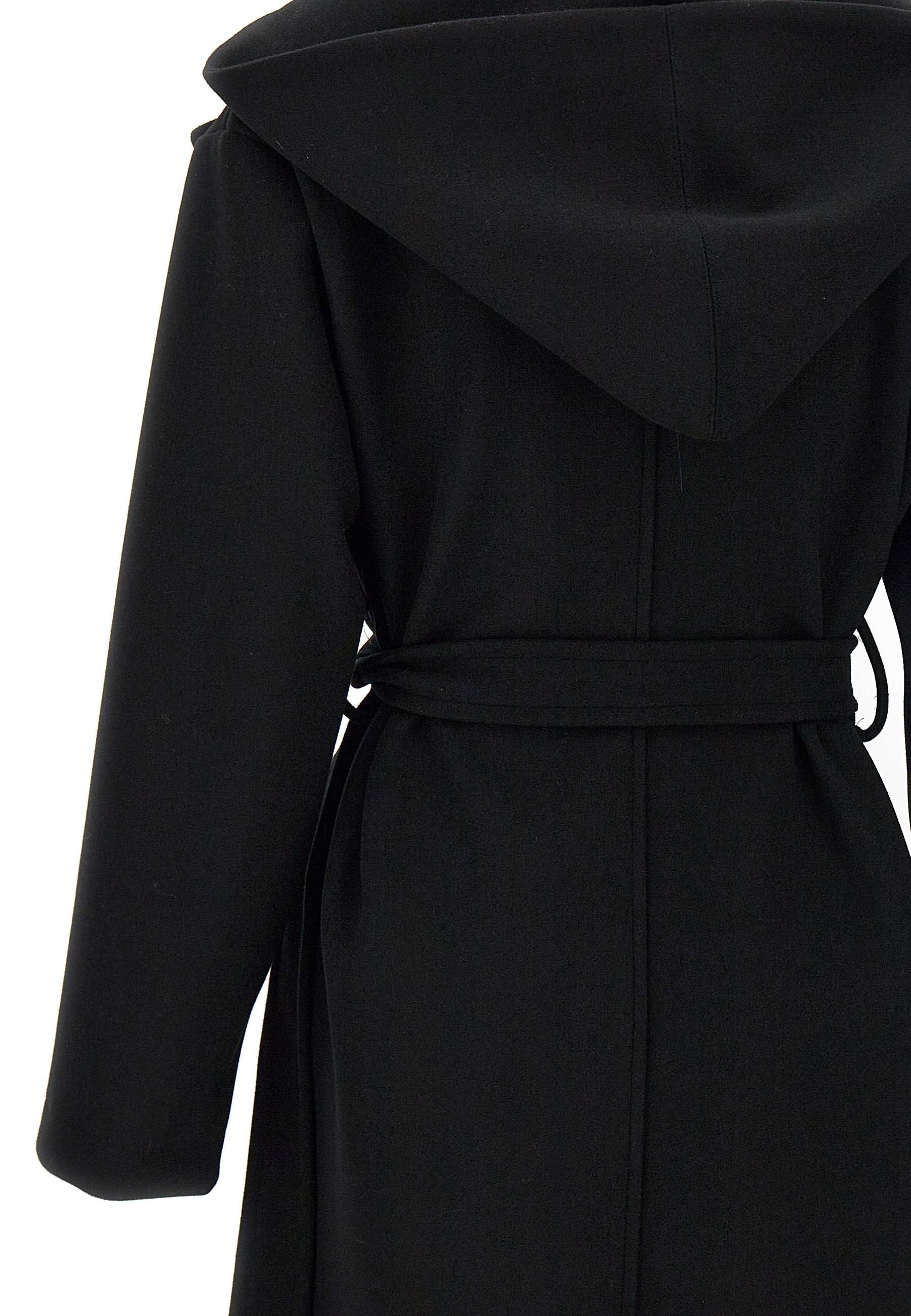 Kaos QIJMV001 Woman Black Coats - Zuklat