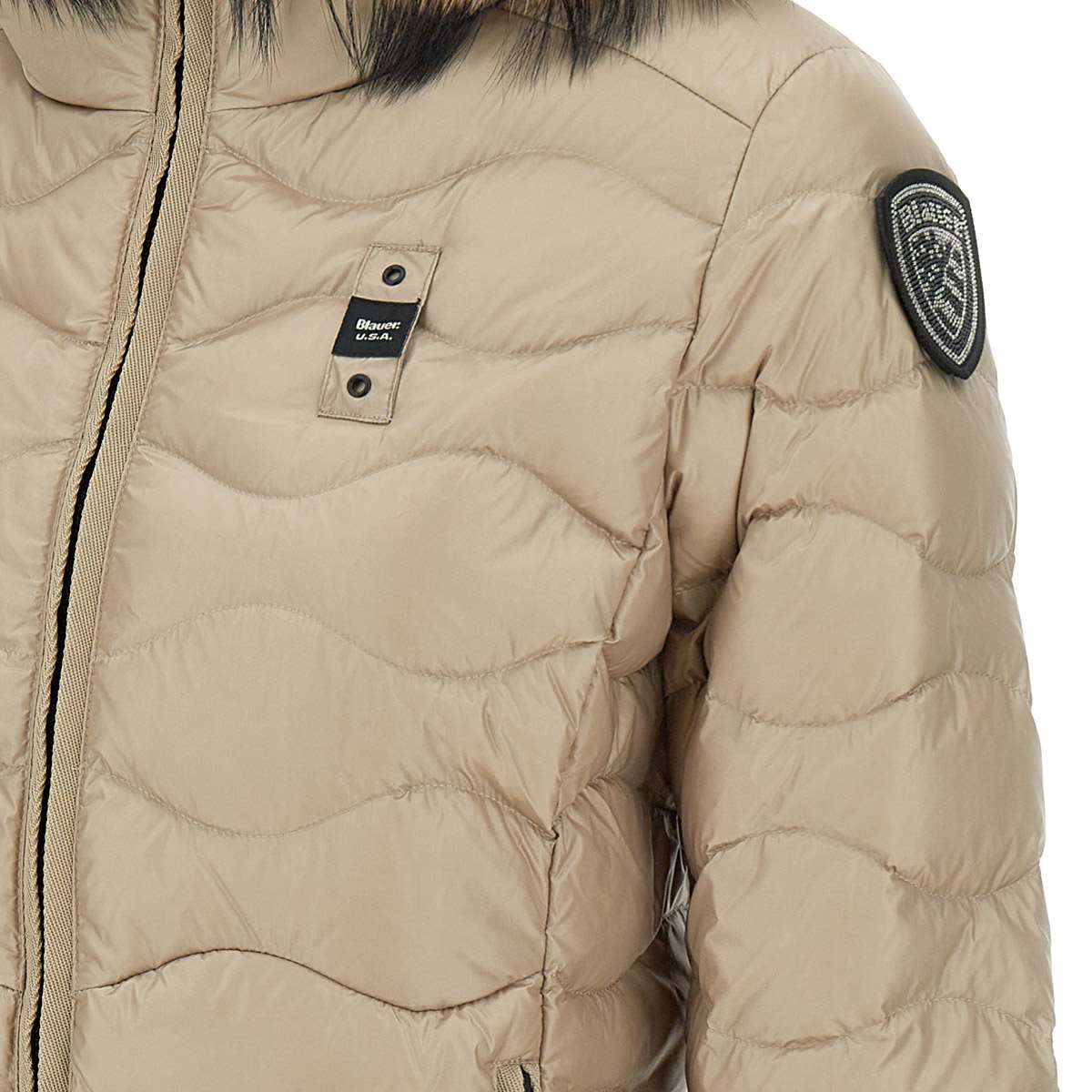 Blauer 24WBLDC03048 Woman Beige Coats - Zuklat