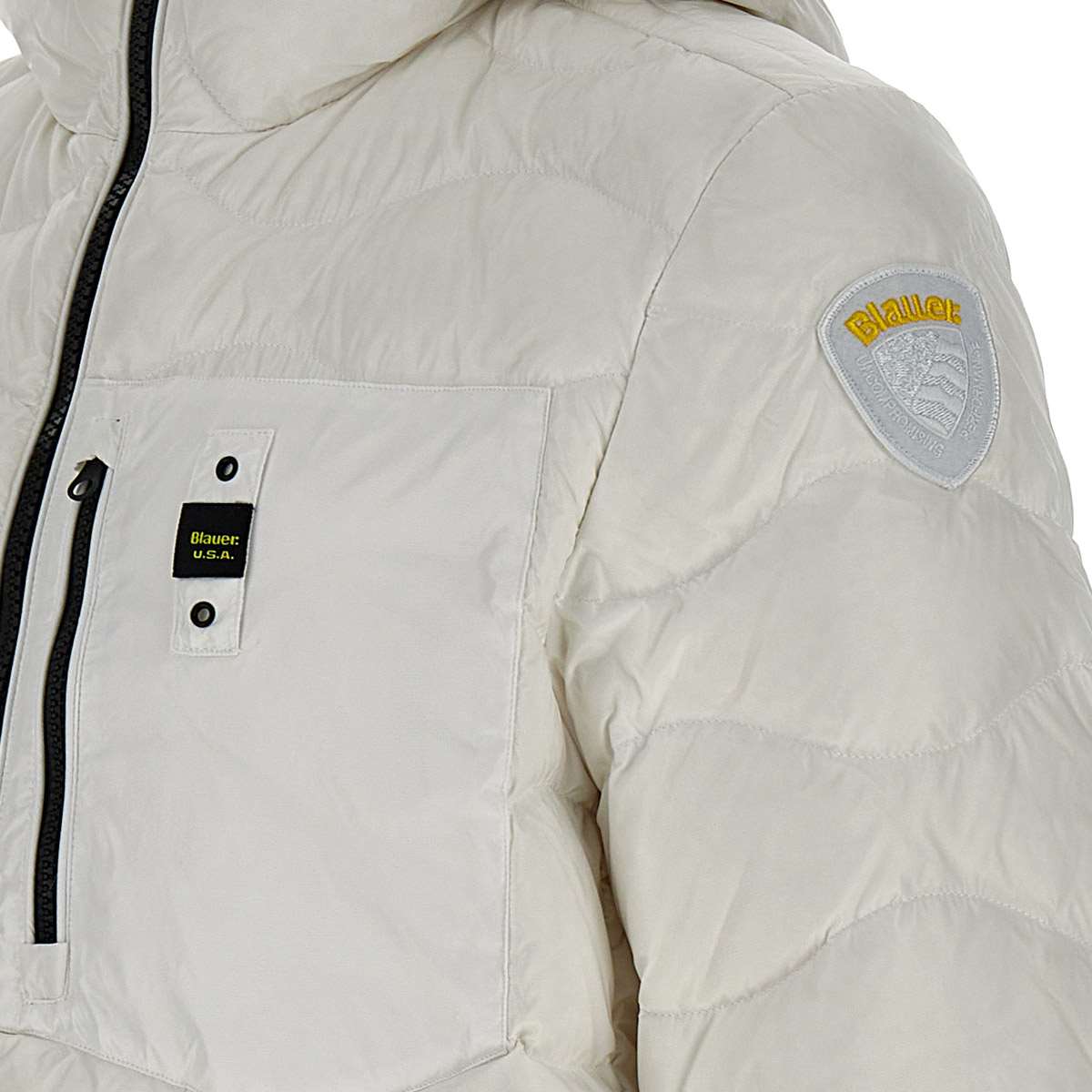 Blauer 24WBLUC03030 Man White Coats - Zuklat