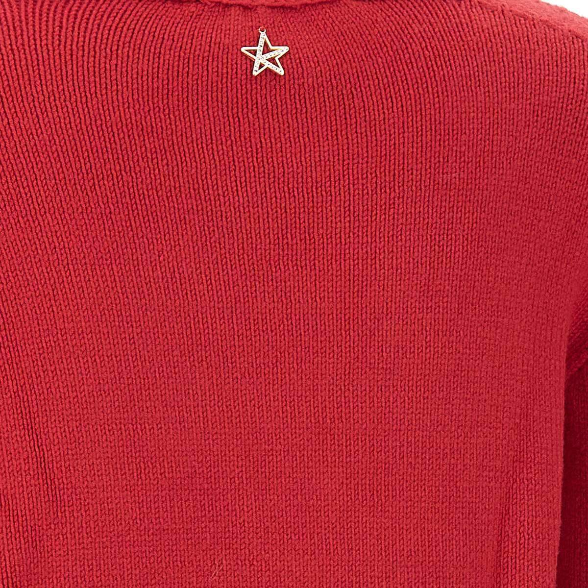 Kaos PIJLT012 Woman Red Sweaters - Zuklat