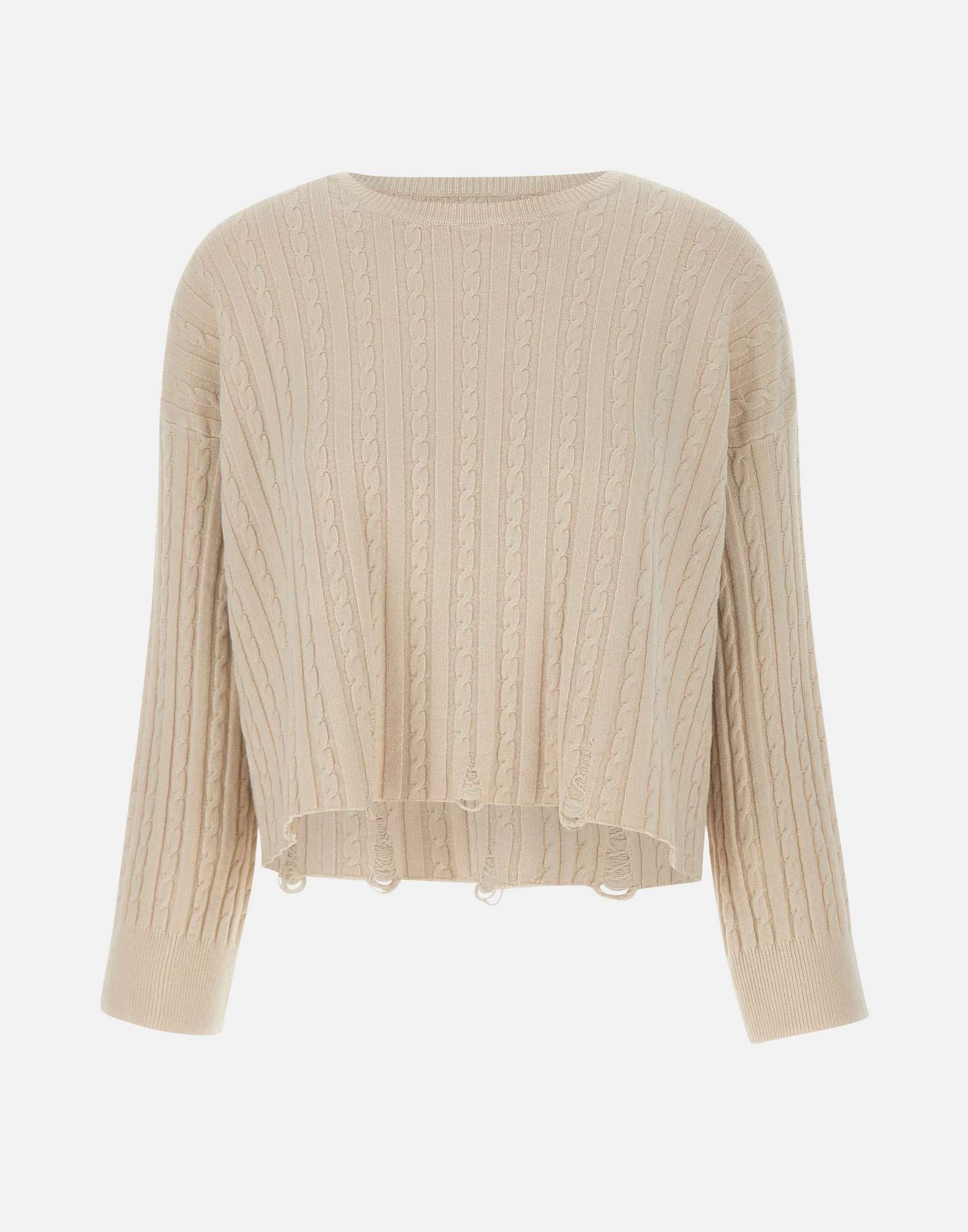 Kaos PIBPT054 Woman Beige Sweaters - Zuklat