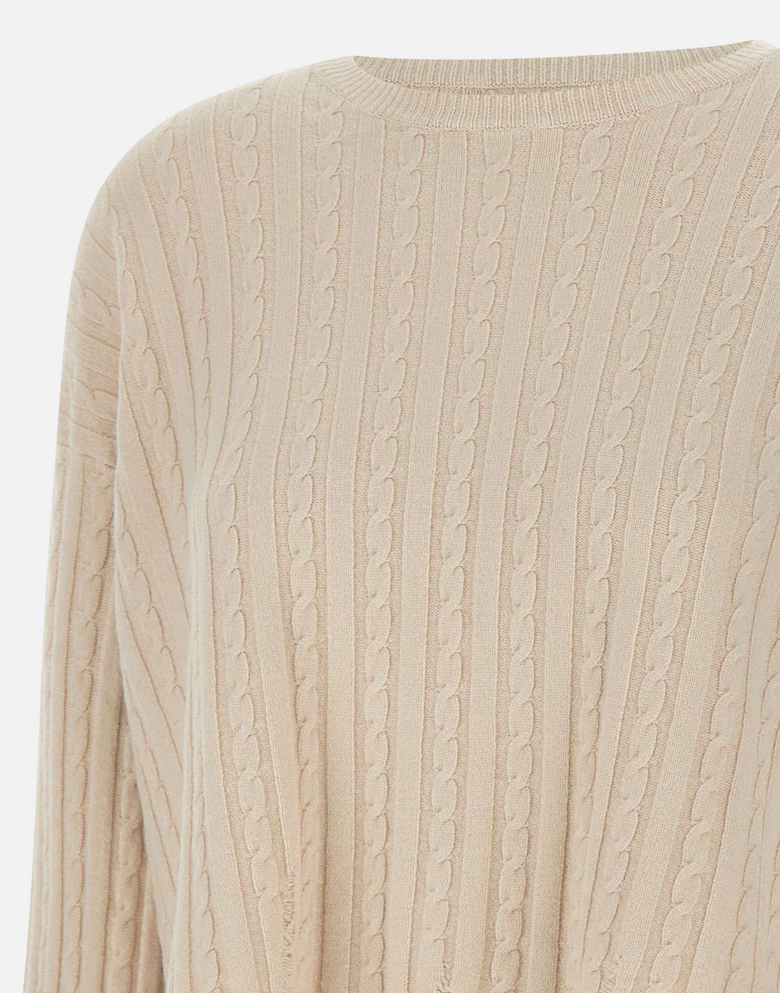 Kaos PIBPT054 Woman Beige Sweaters - Zuklat