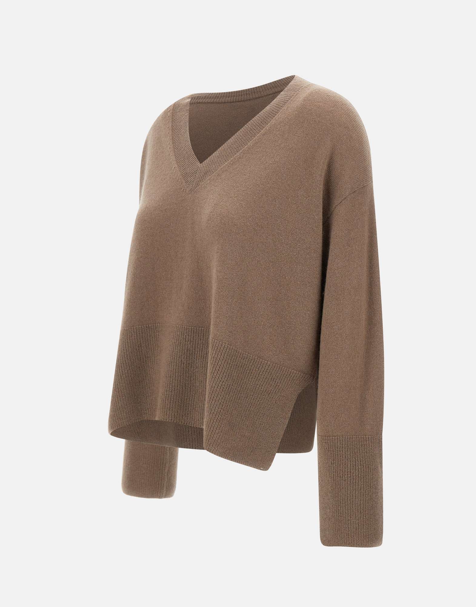 Kaos QI5KT008 Woman Brown Sweaters - Zuklat