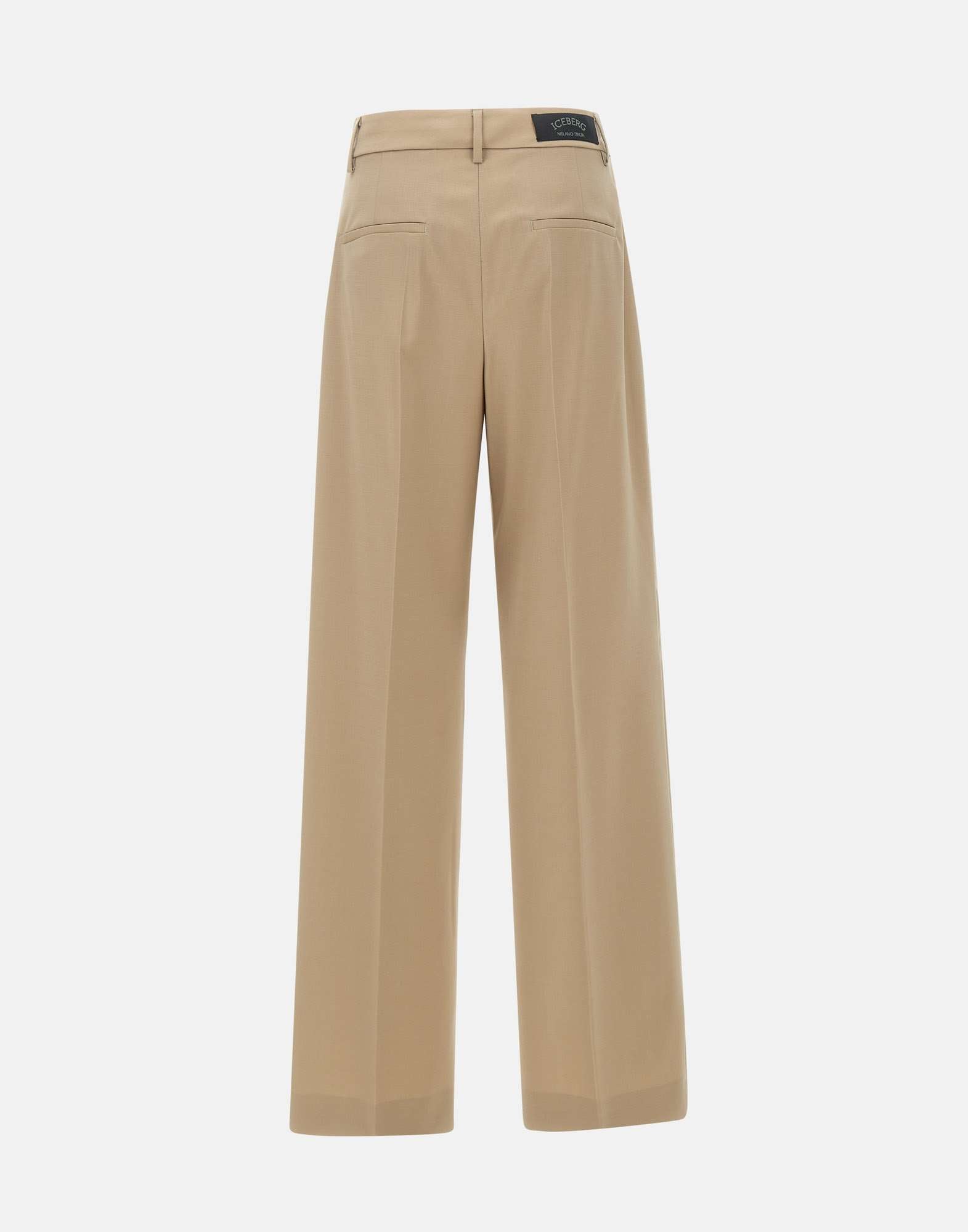 Iceberg B061 Woman Beige Trousers - Zuklat