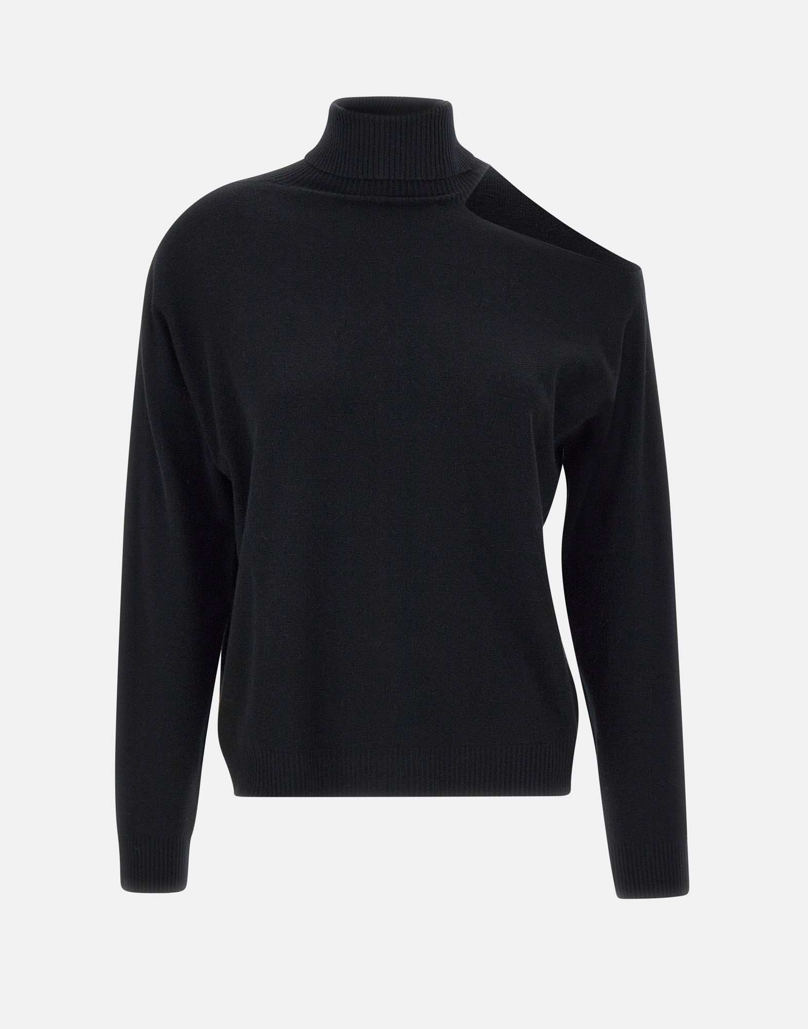 Kaos PIBPT078 Woman Black Sweaters - Zuklat