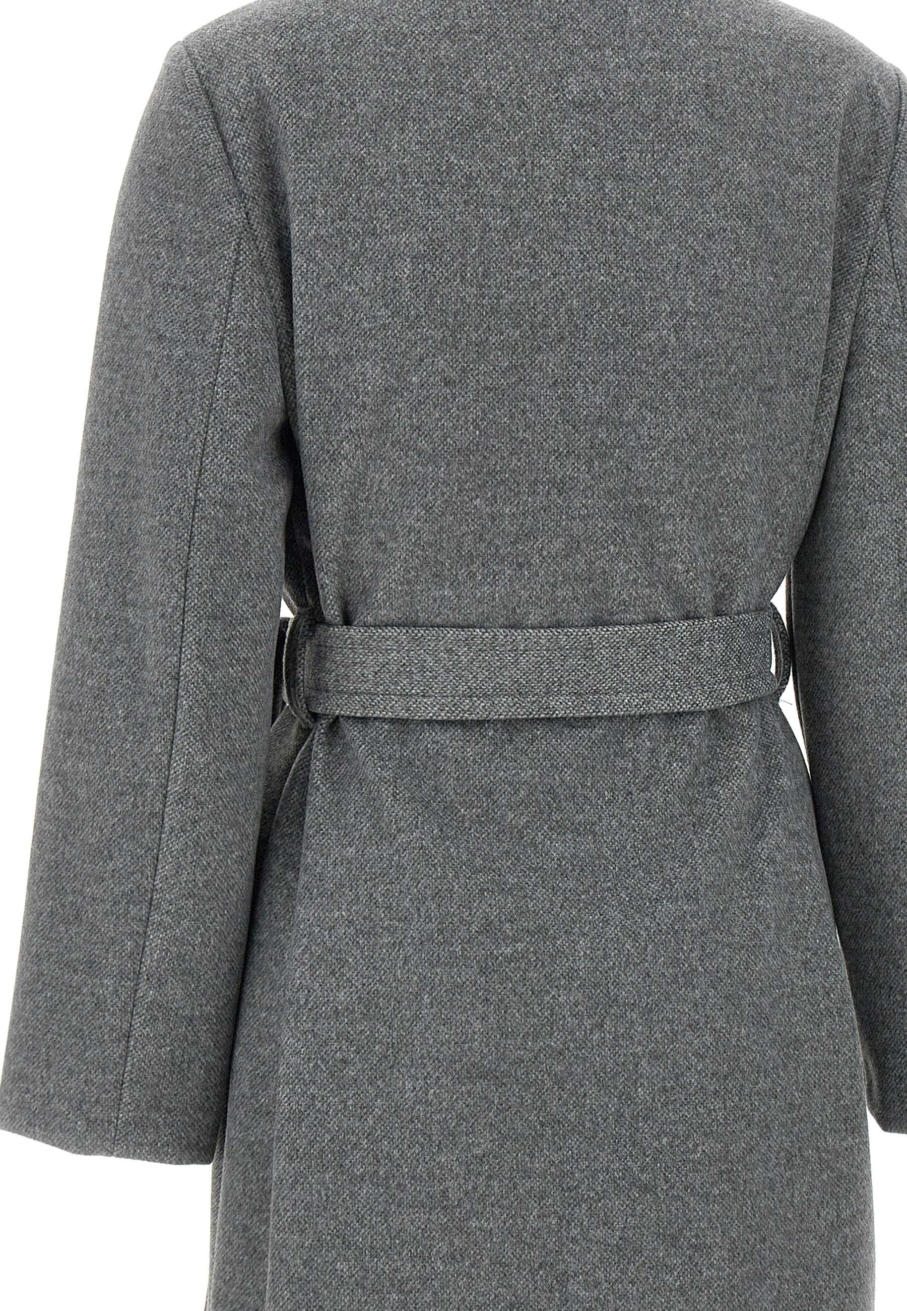 Kaos QIJMR003 Woman Grey Coats - Zuklat