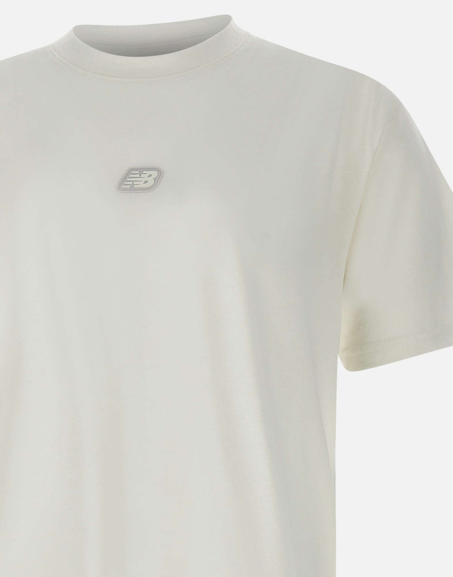 New Balance MT44586SST Unisex White T-shirts and Polos - Zuklat