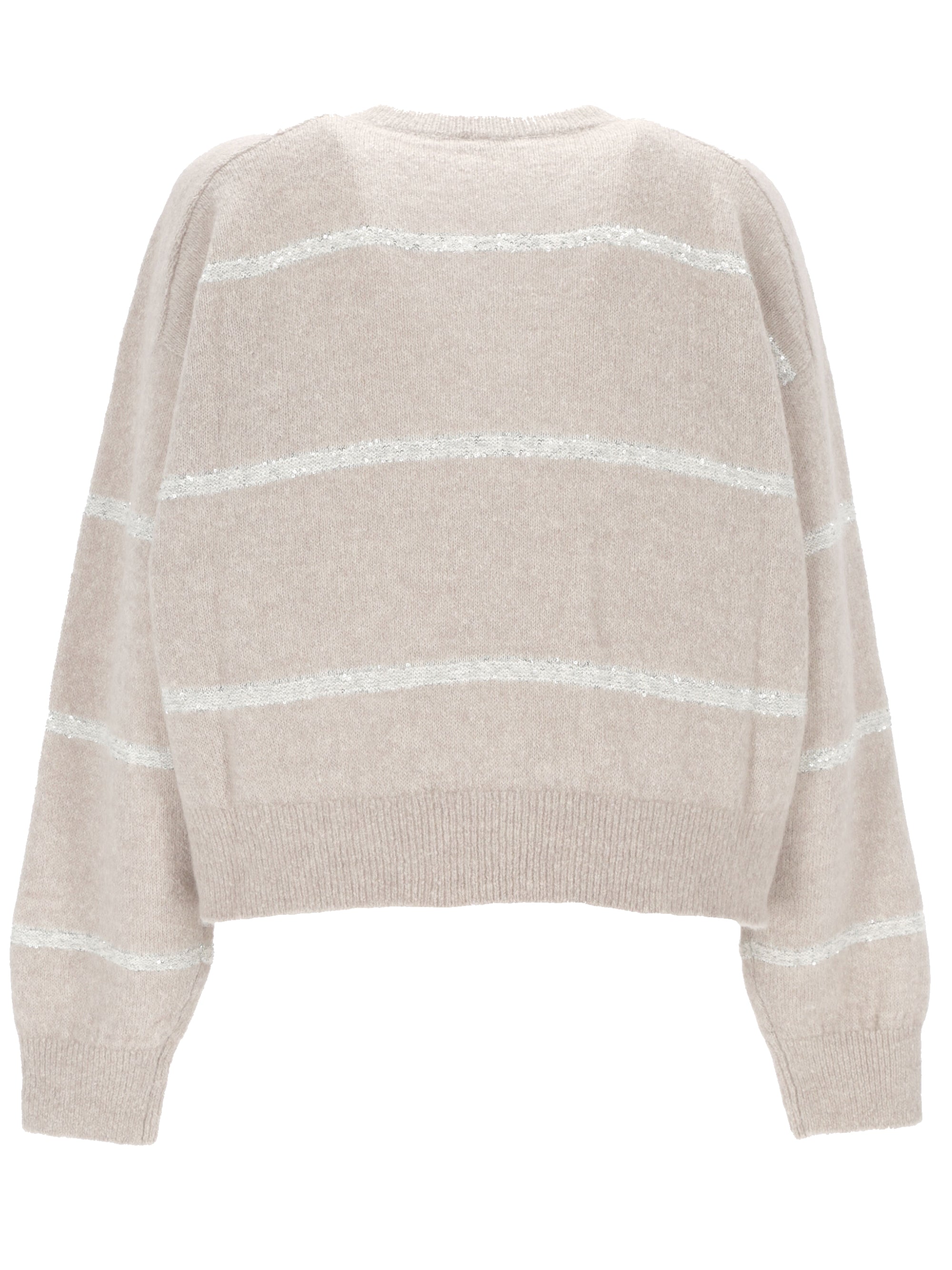 Brunello Cucinelli MSP710602P Woman Oyster Sweaters - Zuklat