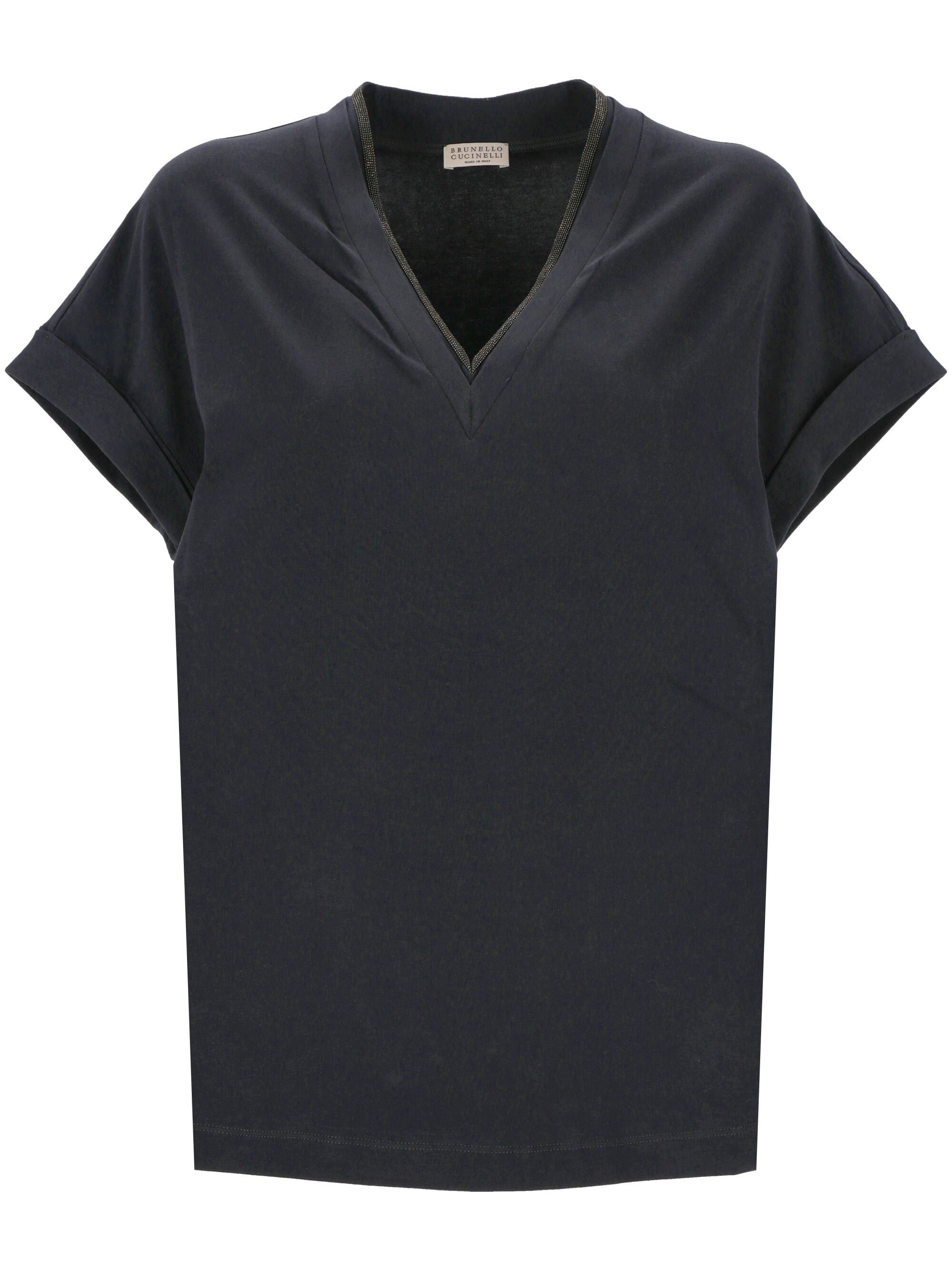 Brunello Cucinelli MPT18BD222 Woman BLU FREDDO T-shirts and Polos - Zuklat