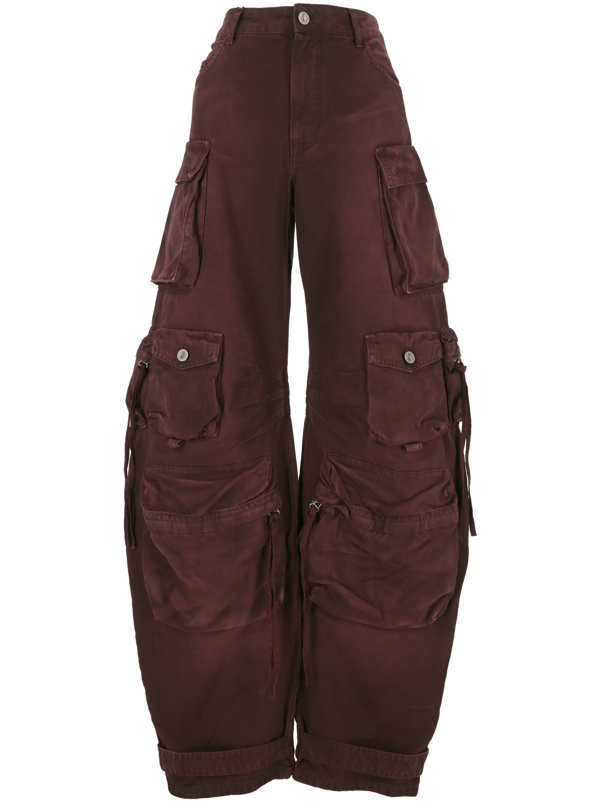 The Attico 247WCP84 Woman Brown Trousers - Zuklat