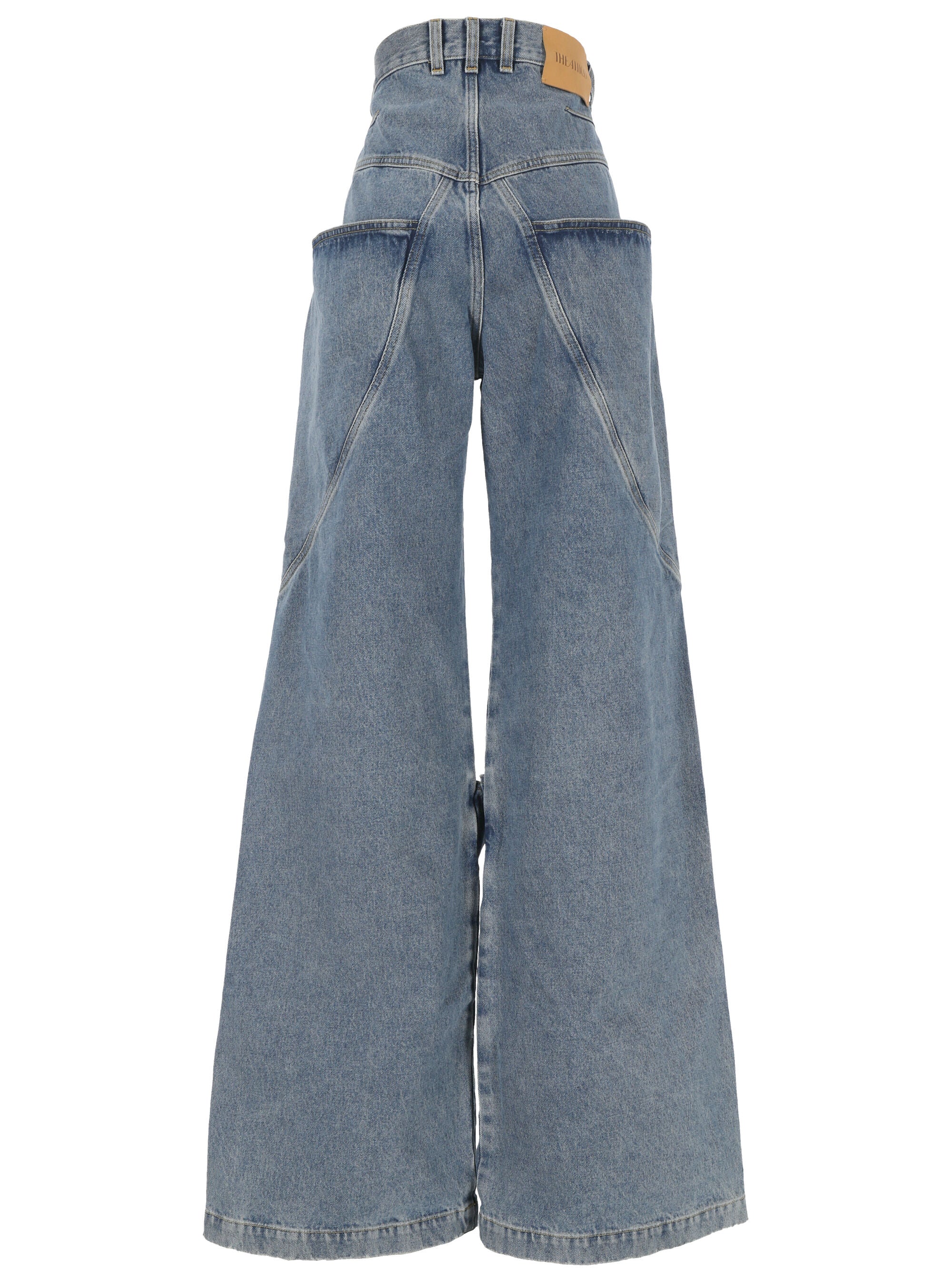 The Attico 247WCP198 Woman Denim Trousers - Zuklat