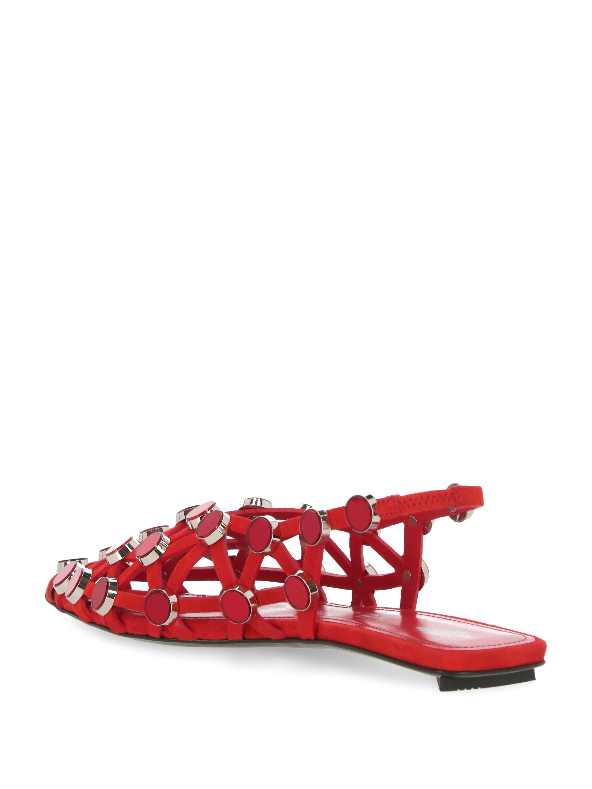 The Attico 247WS801 Woman Red Flat shoes - Zuklat