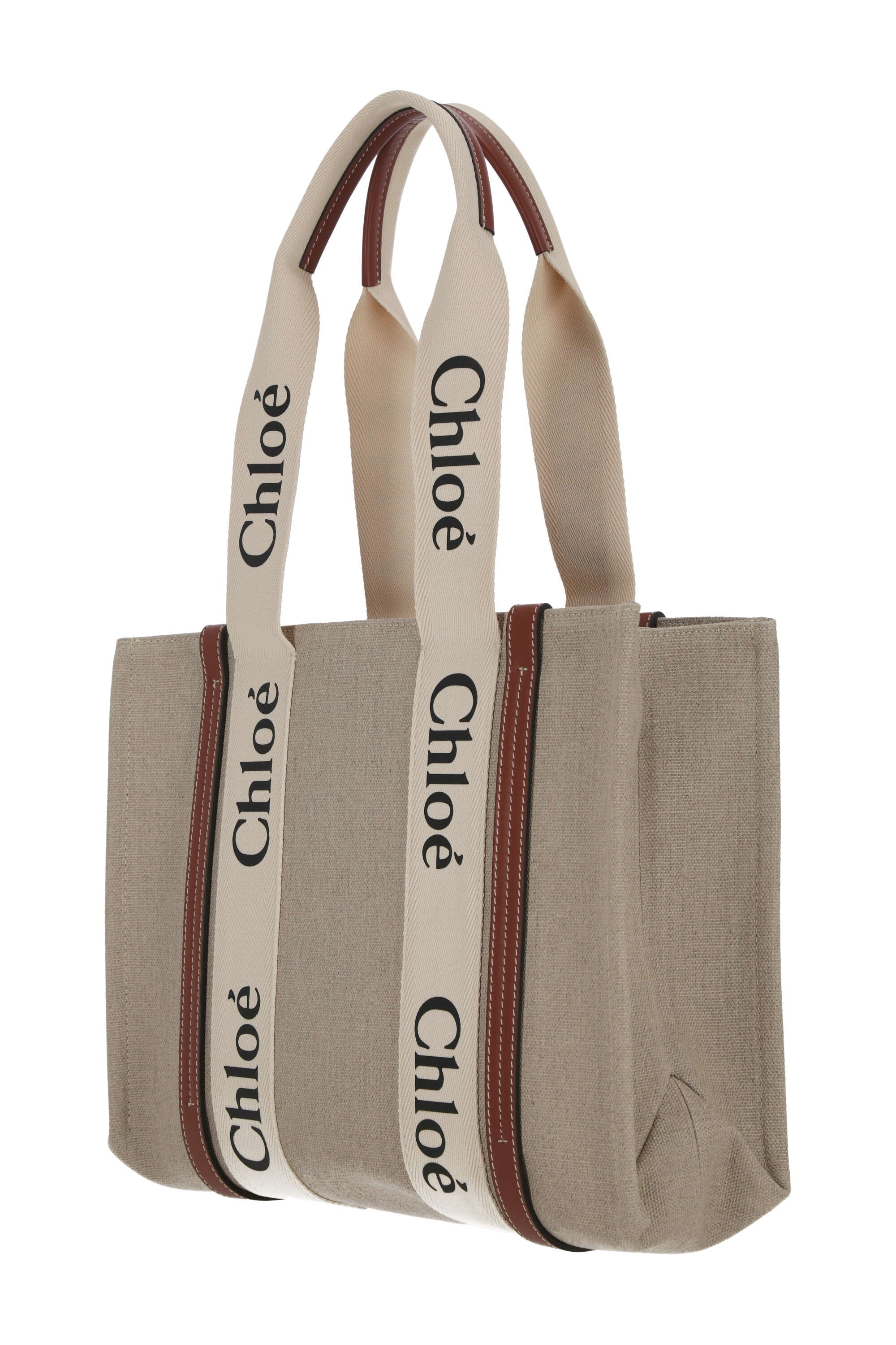 Chloè C22AS383I26 Woman White - Brown 1 Bags.. - Zuklat