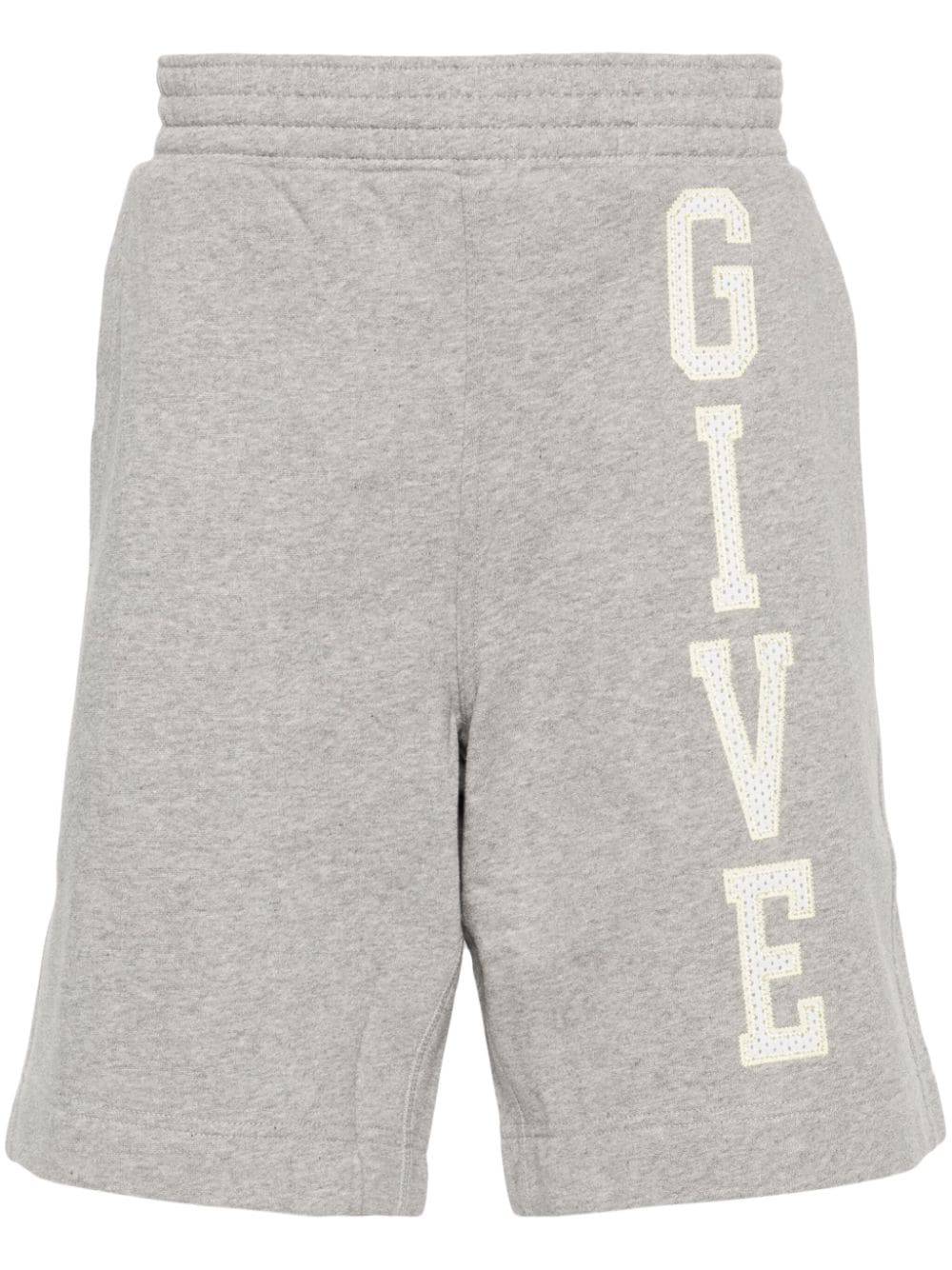 Givenchy BM515J Man Light grey melange Shorts - Zuklat