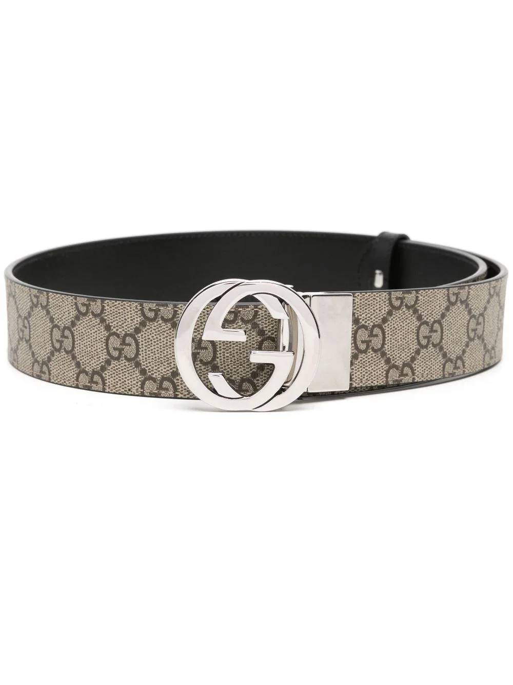 Gucci 473030 Man BEIGE EBONY /NERO Belts - Zuklat