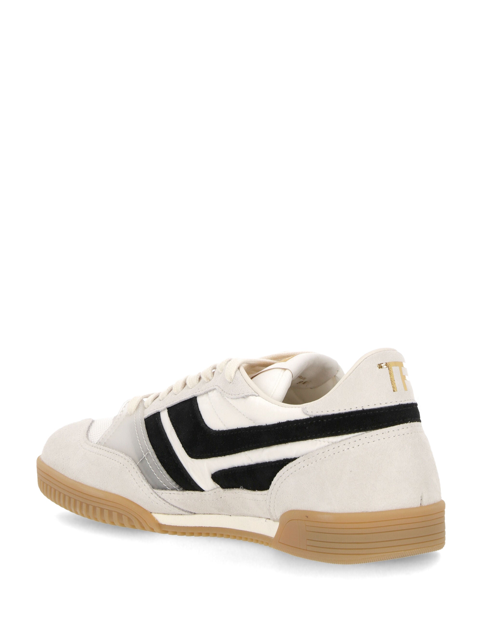 Tom Ford J1348LCL396N Man WHITE/BLACK + AMBER Sneakers - Zuklat