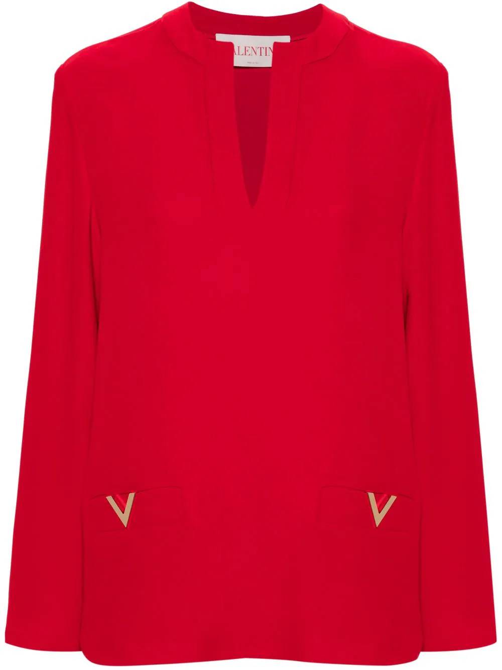 Valentino PAP 5B3AB6K0 Woman Red Shirts - Zuklat