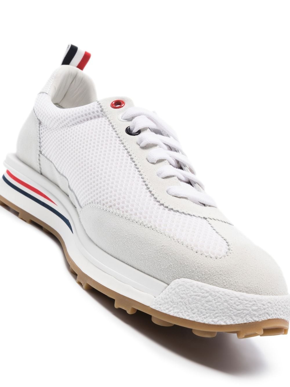 Thom Browne MFD180A Man White Sneakers - Zuklat